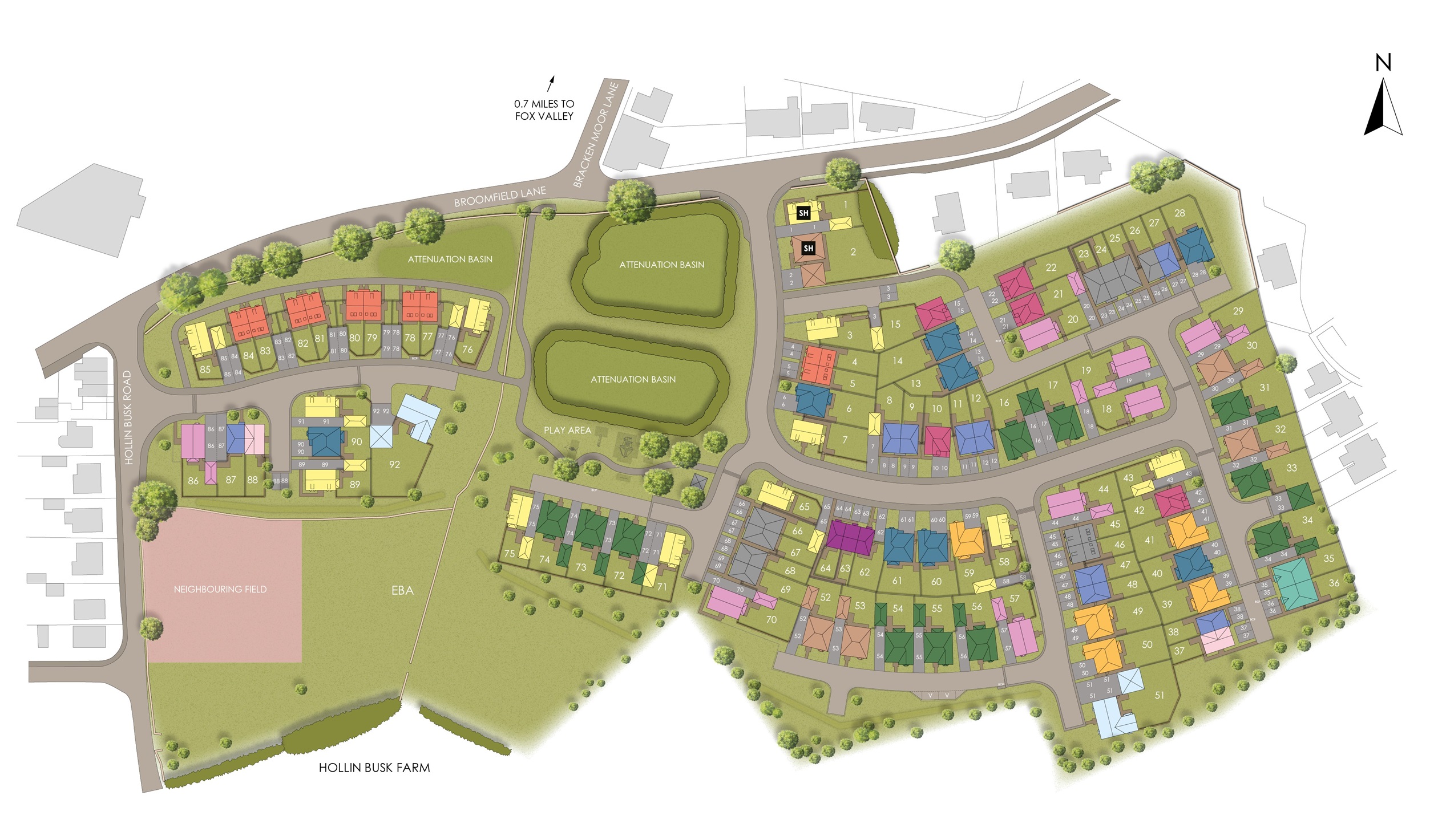 Hollins Park View site plan
