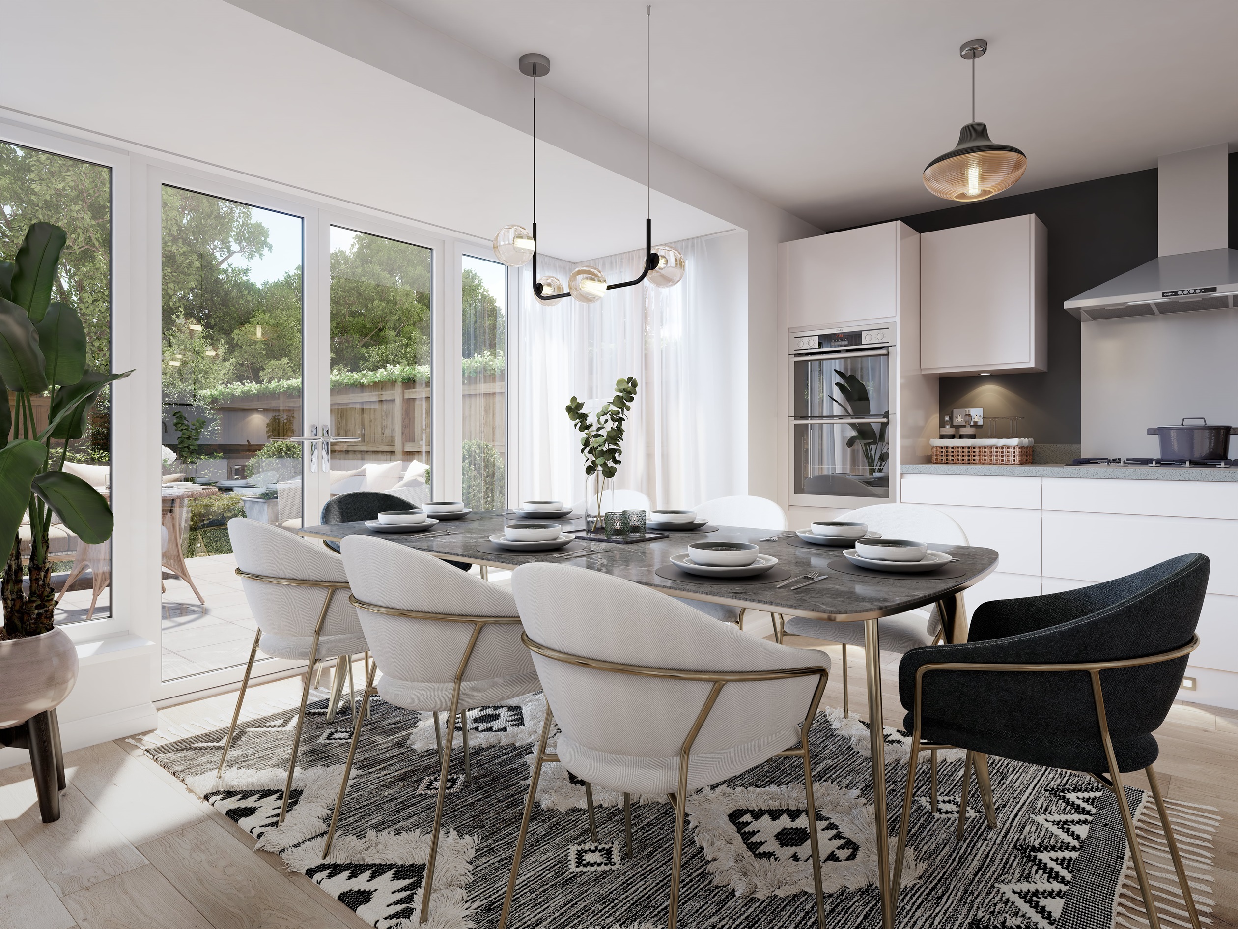 Milford CGI kitchen-diner