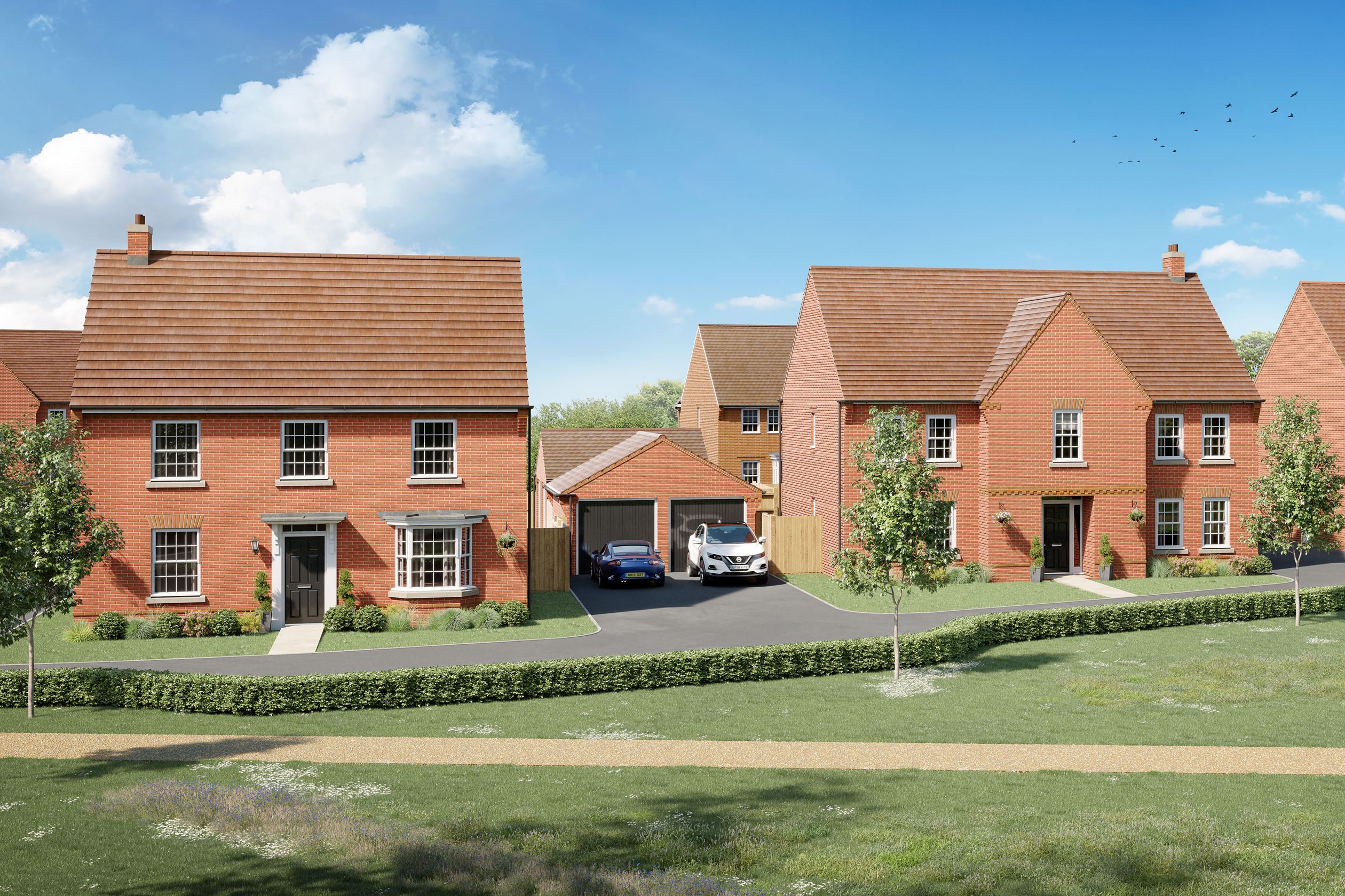 New homes for sale in Marston Moretaine Marston Fields DWH