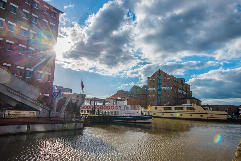 Boats at Gloucester Quays