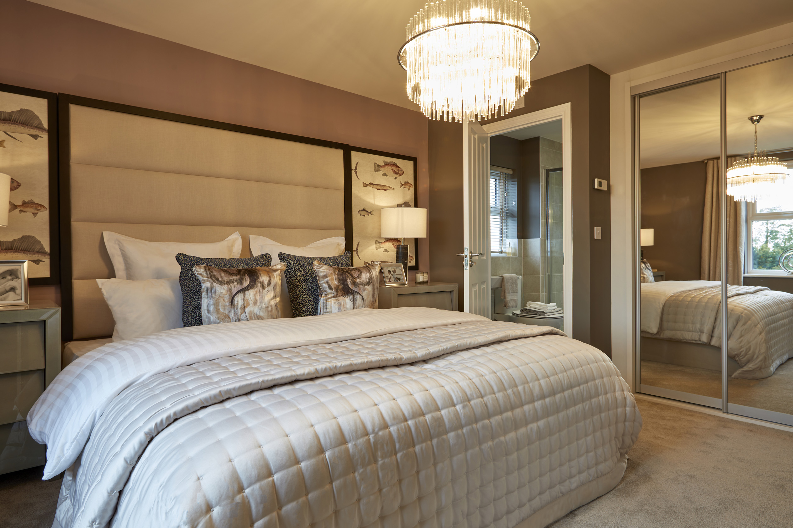 En suite main bedroom in the Holden 4 bedroom home