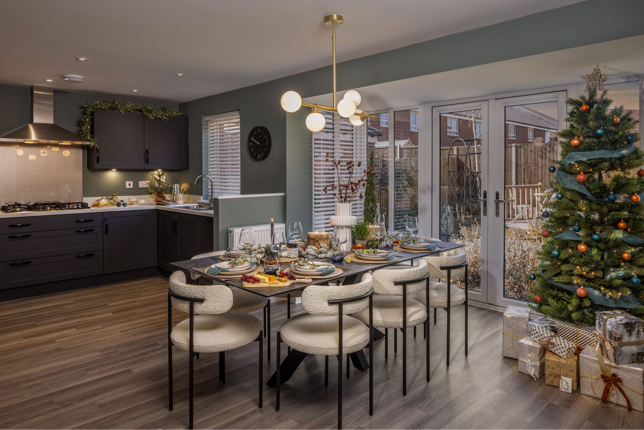 Christmas kitchen diner