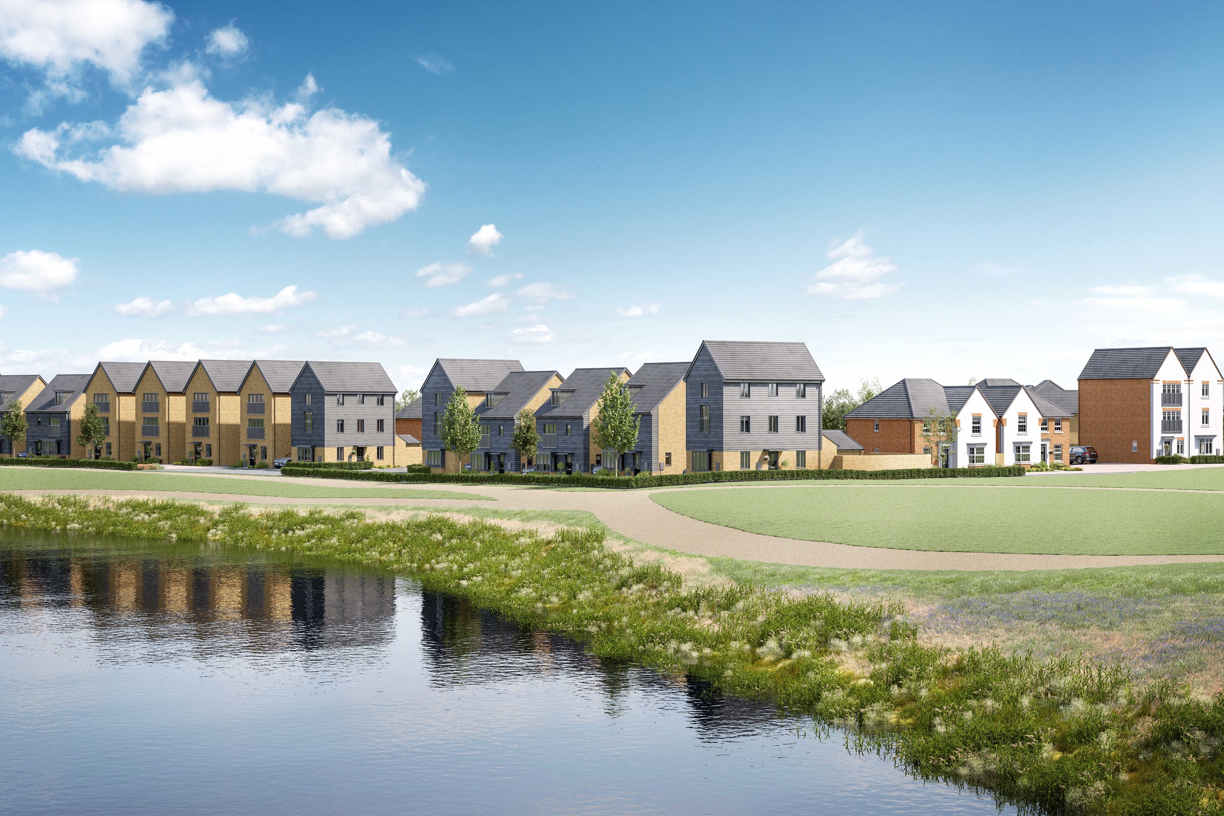 HOMES OVERLOOKING TEARDROP LAKE