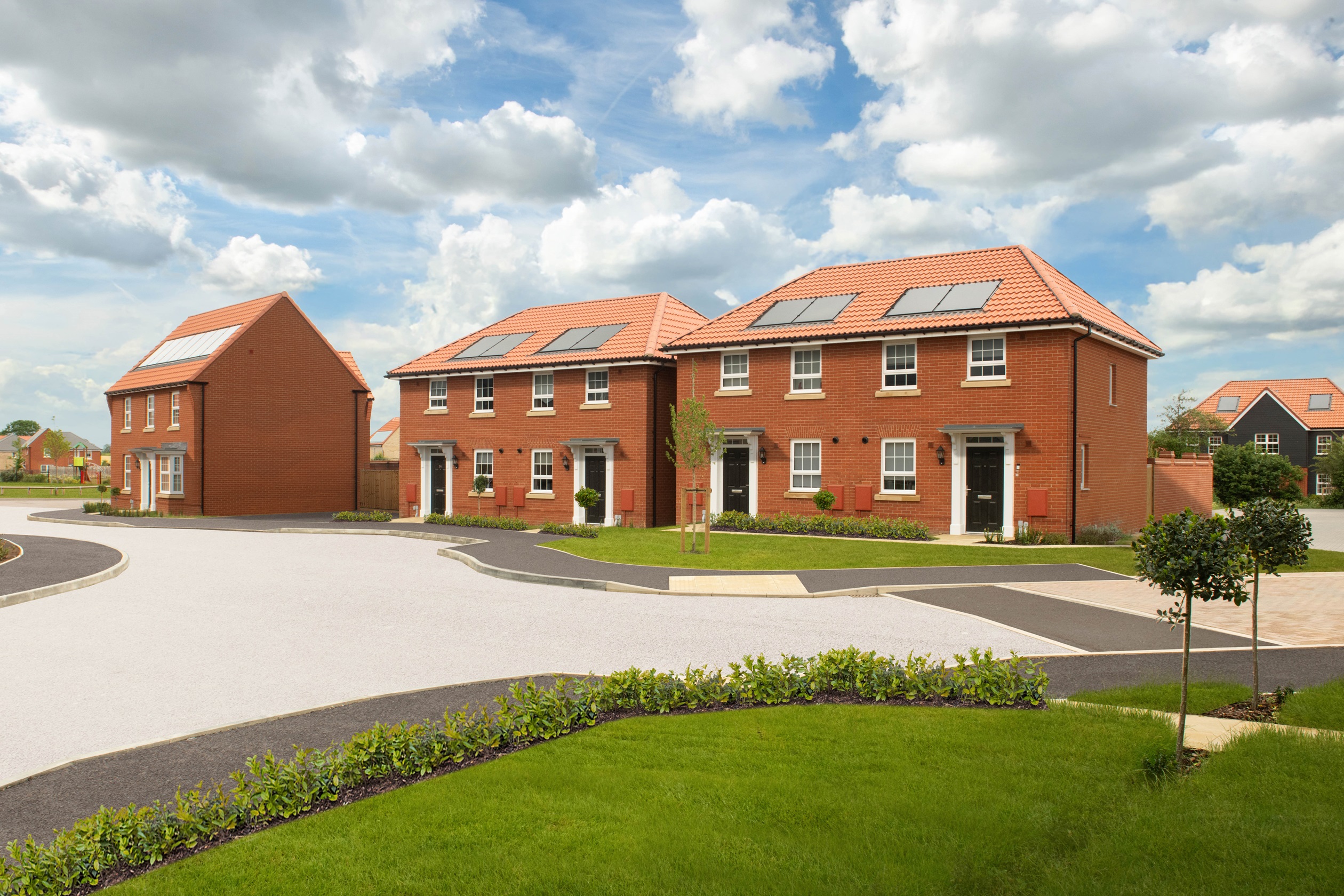 STREET SCENE - 2 BEDROOM ASHDOWN & 3 BEDROOM HADLEY