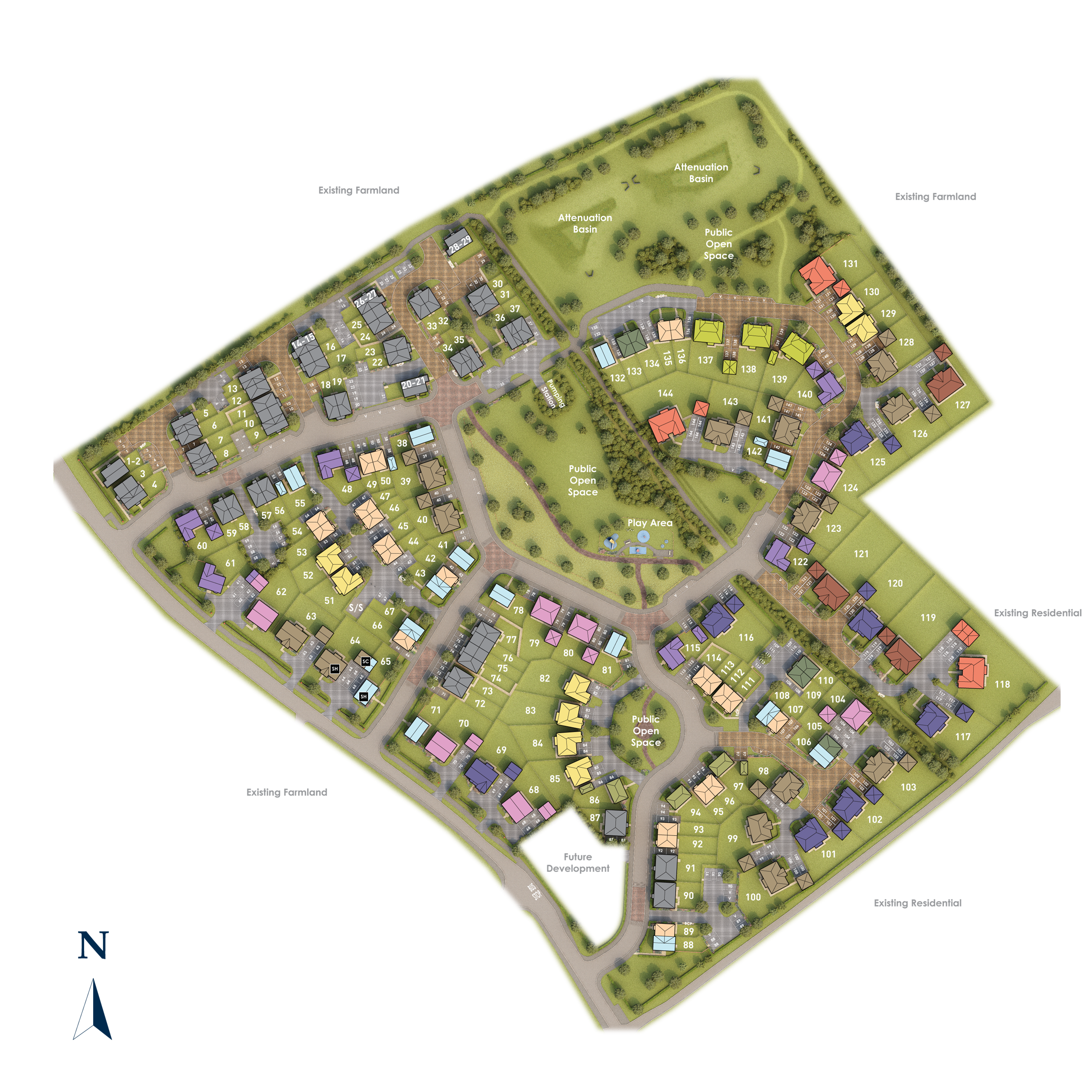 Constable Gardens site plan