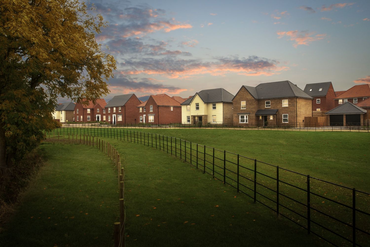 GREAT DUNMOW GRANGE AT DUSK