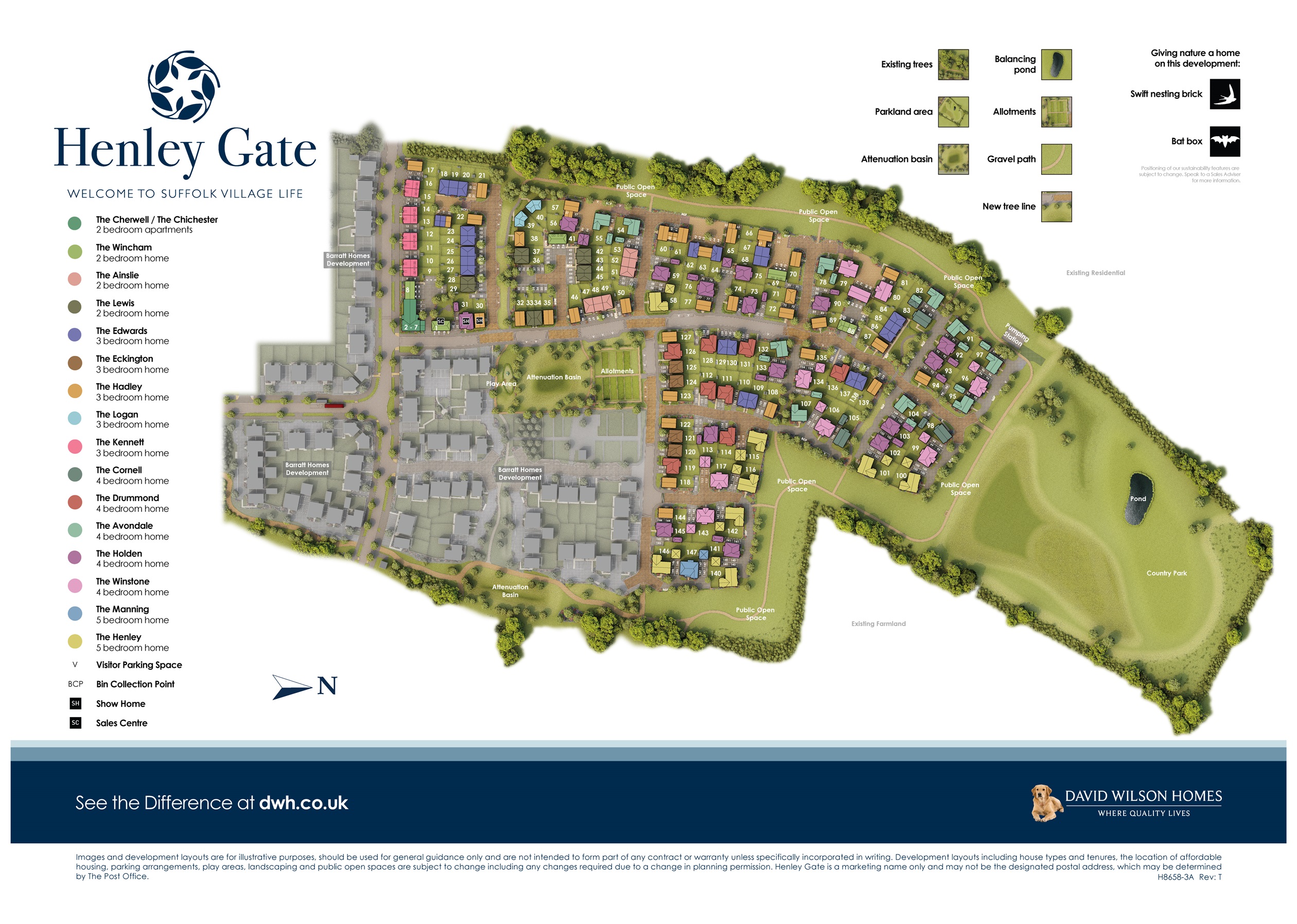 Henley Gate site plan