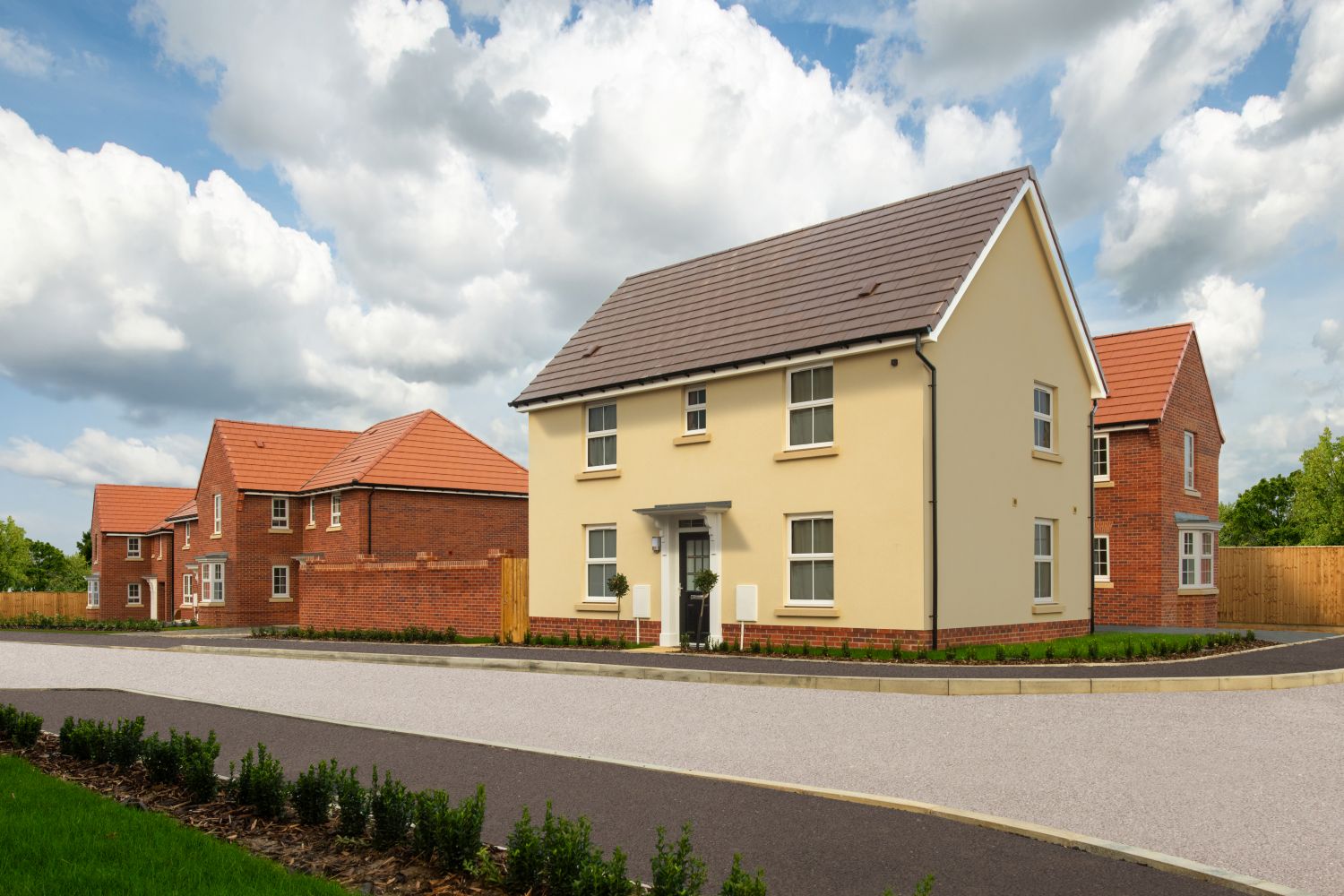 STREET SCENE OF HOMES AT HENLEY GATE