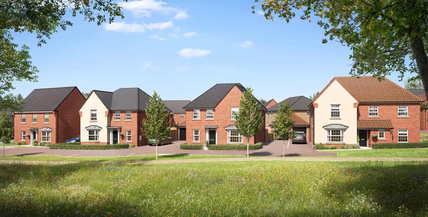 HOMES OVERLOOKING GREEN OPEN SPACE