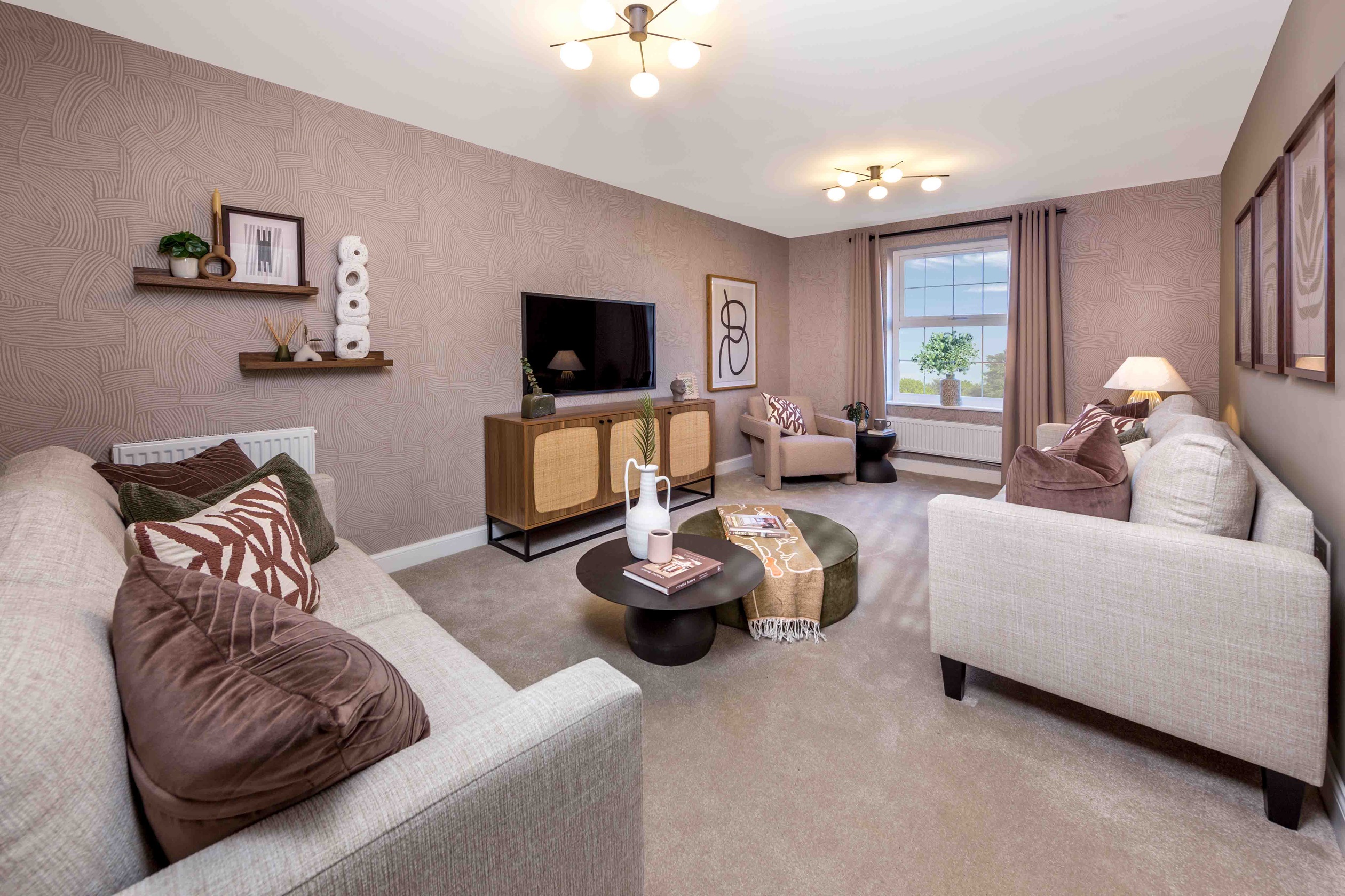 Hazelborough show home lounge