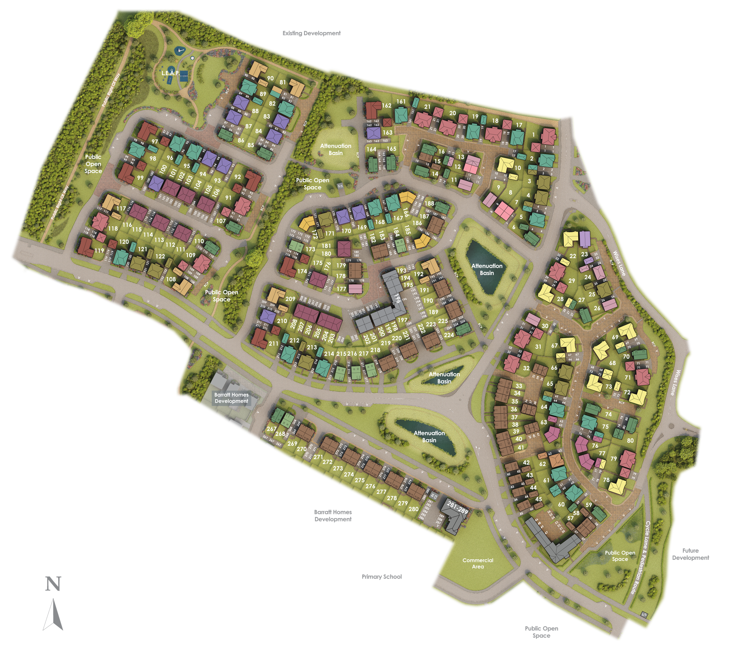 Mulberry Rise at Applegate Park site plan