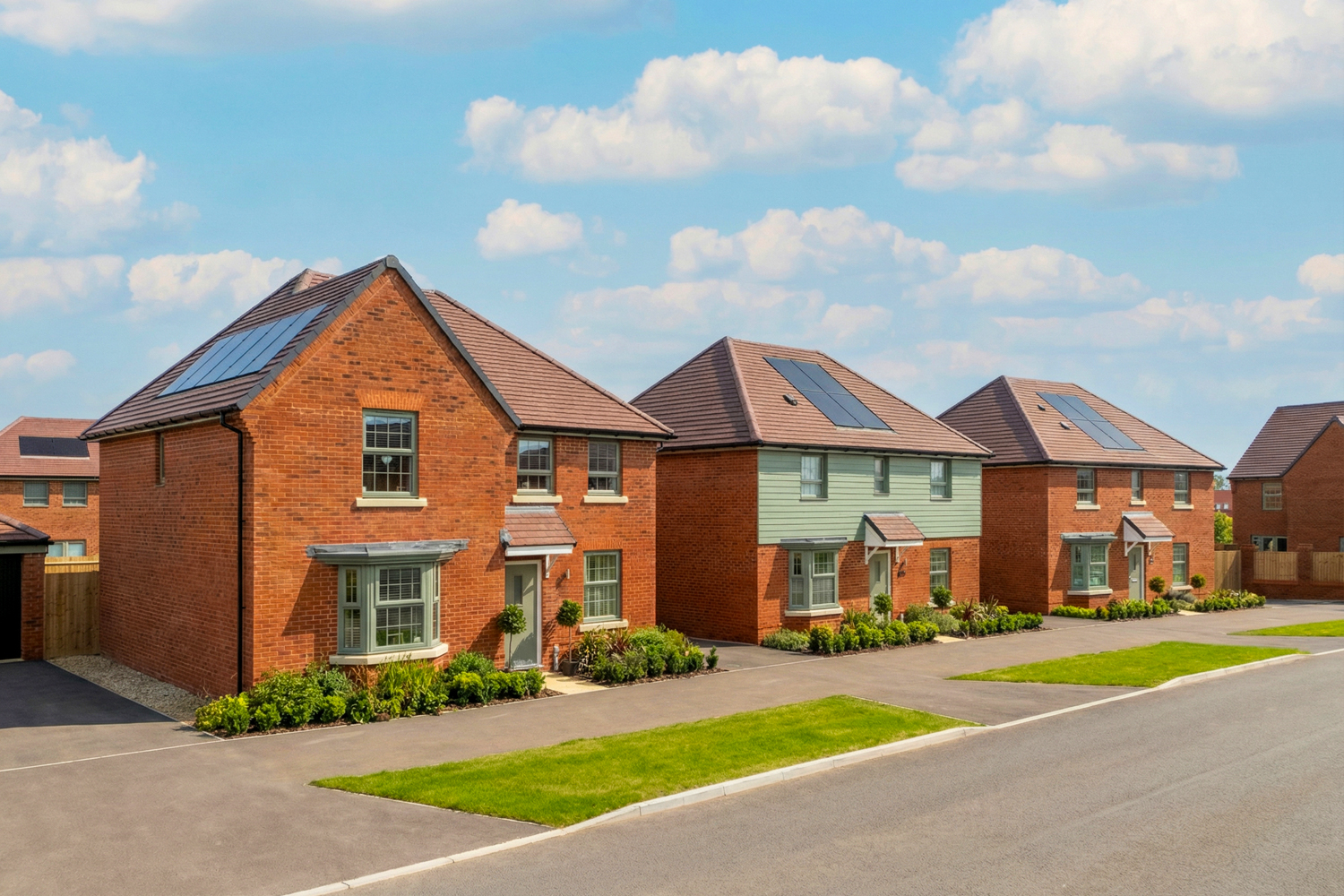 Mulberry show home street scene