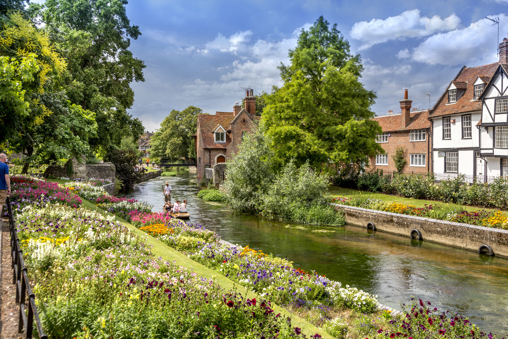 Riverside walking in Canterbury
