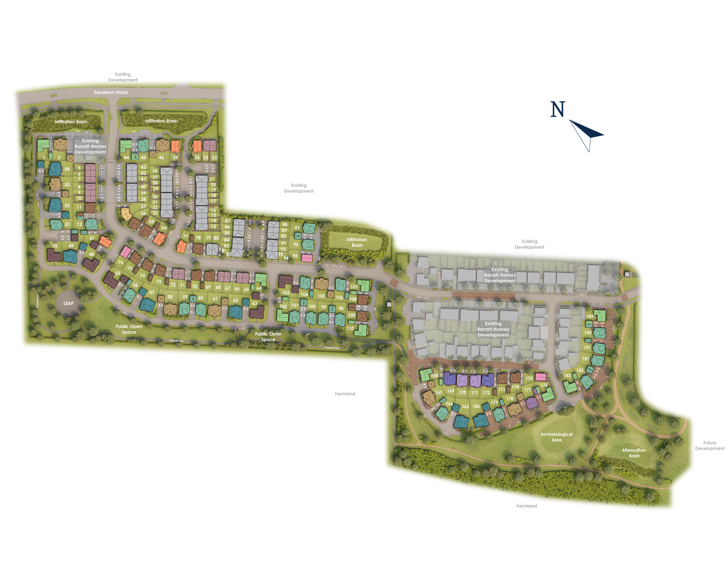 Sholden Meadows site plan