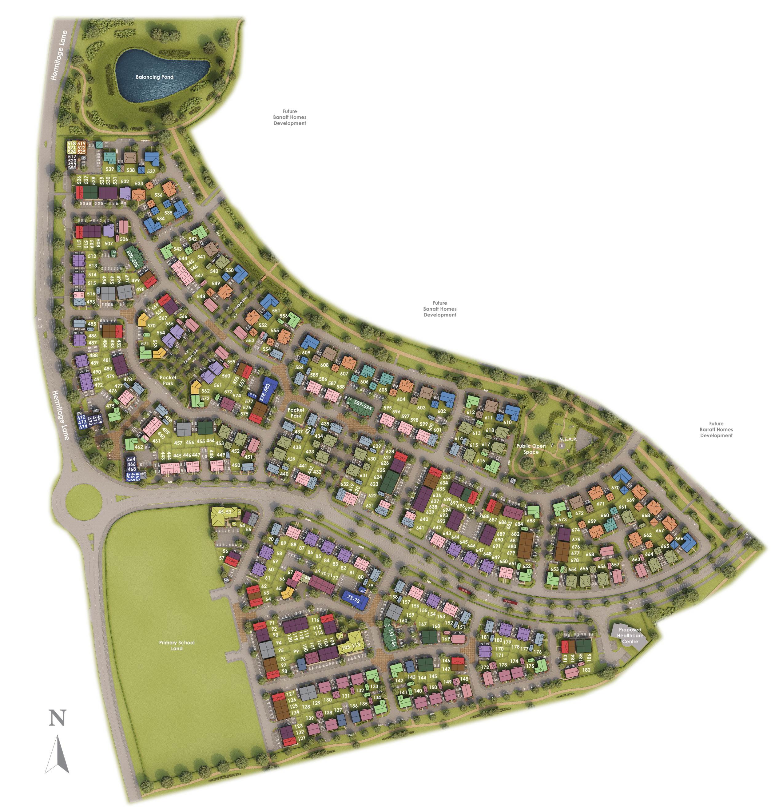 The Poppies site plan