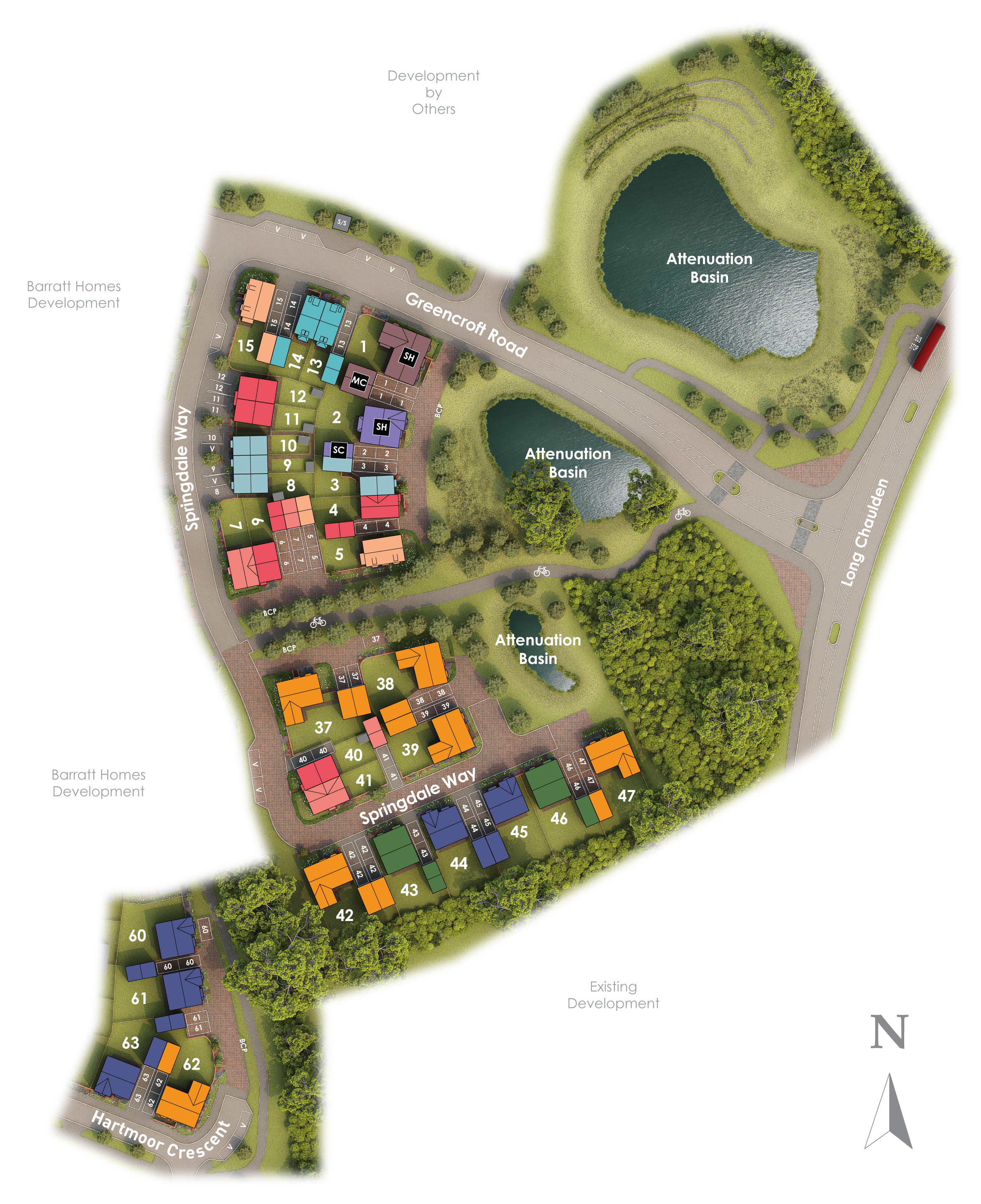 DWH @ Chaulden Meadows site plan