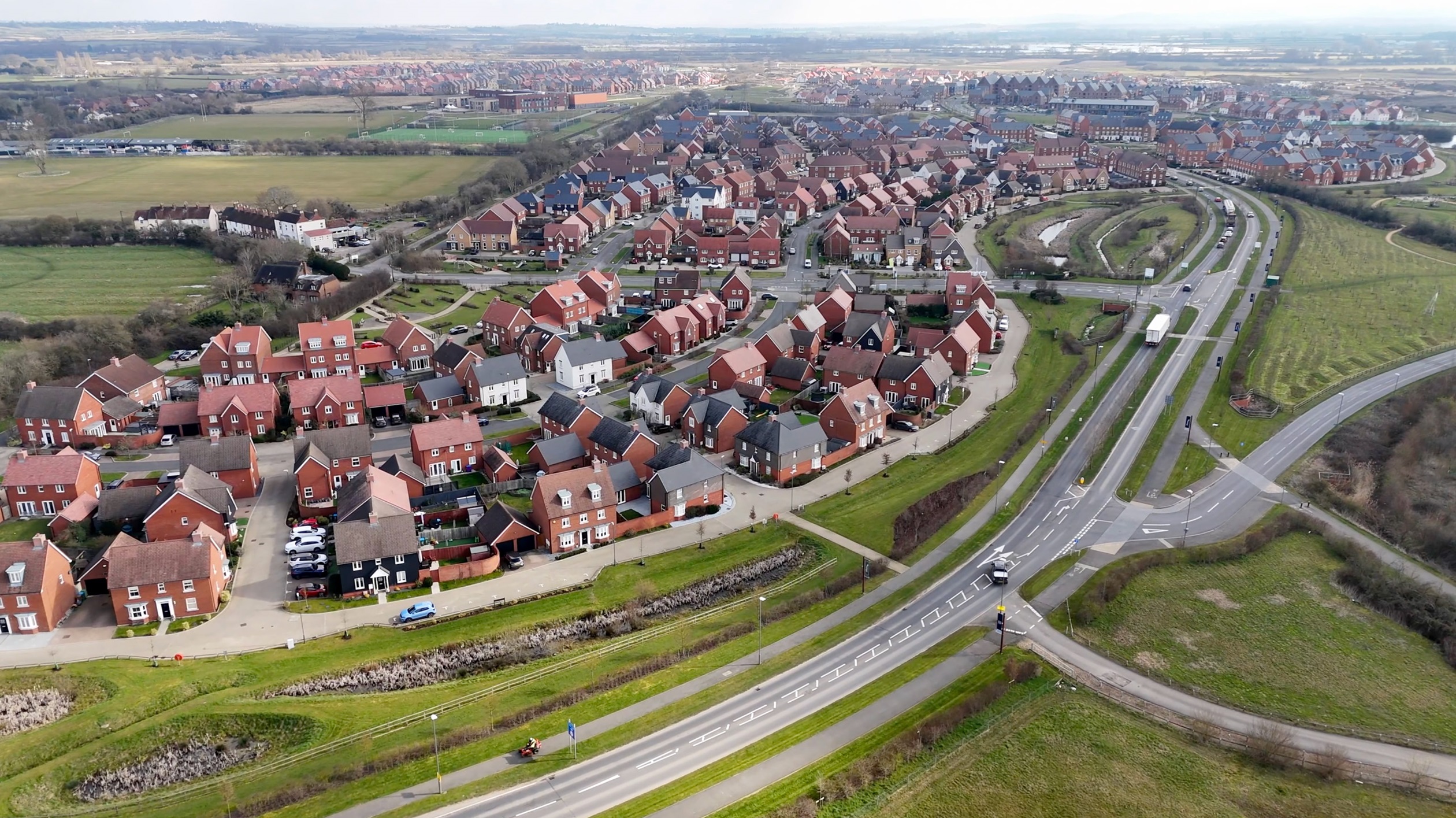 Kingsbrook aerial view March 2025