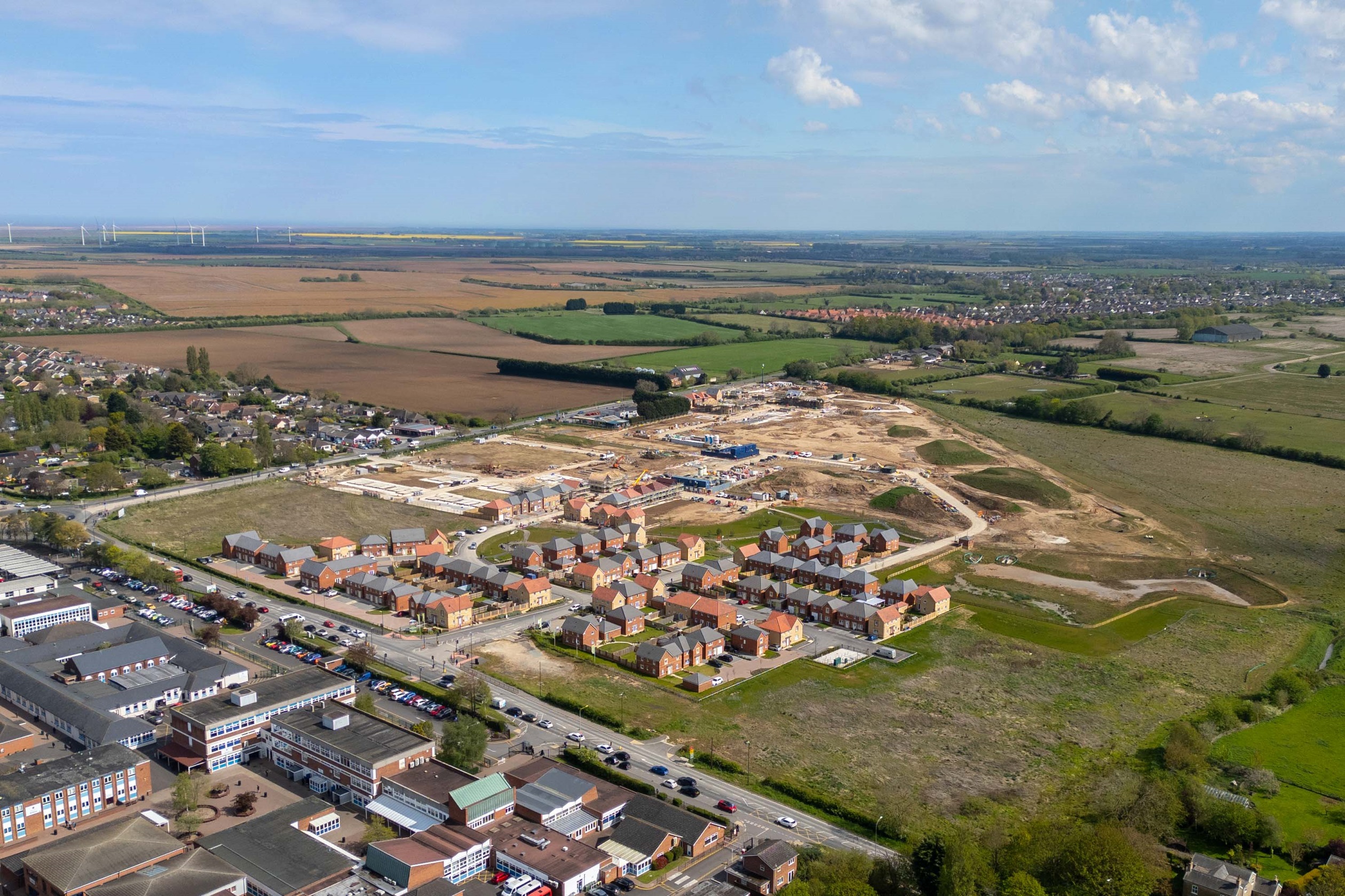 Drone image of High Forest