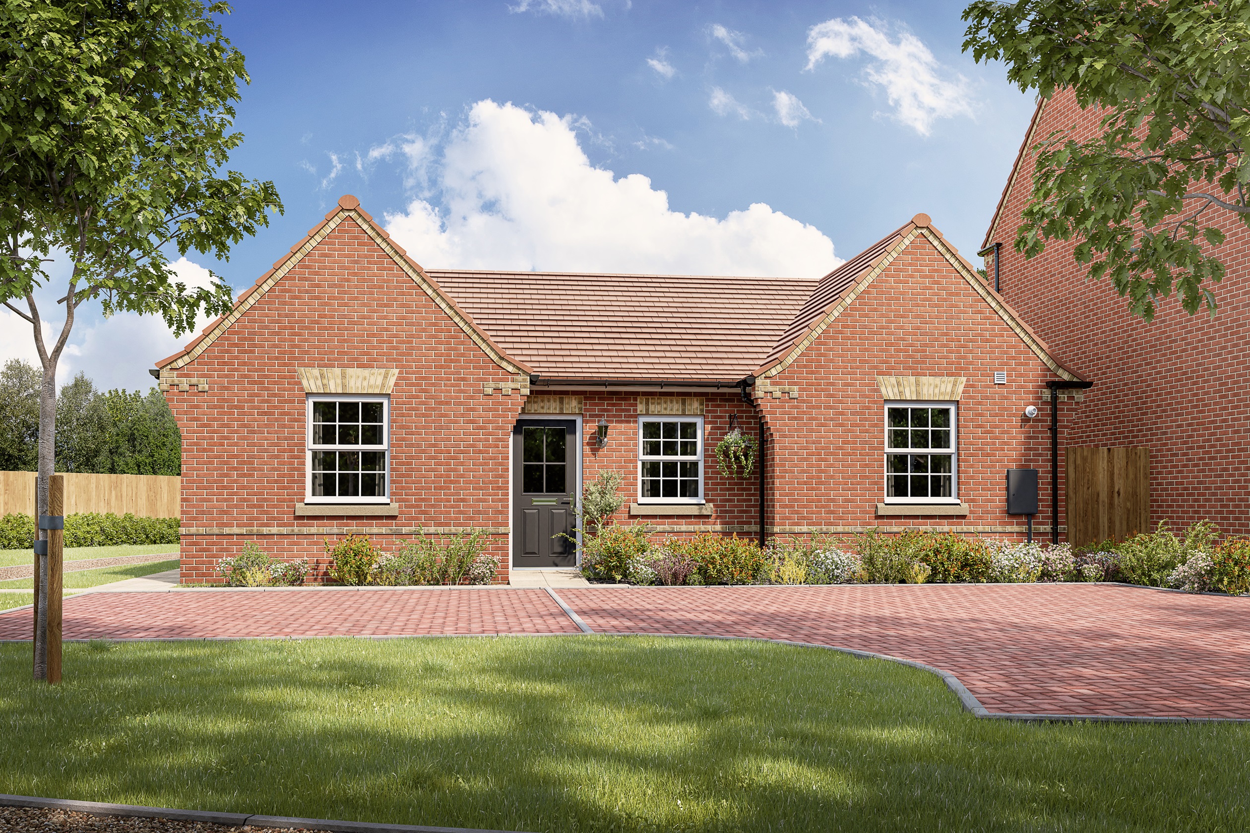 Outside of the 3 bedroom Belbroughton at Brookwood Meadows