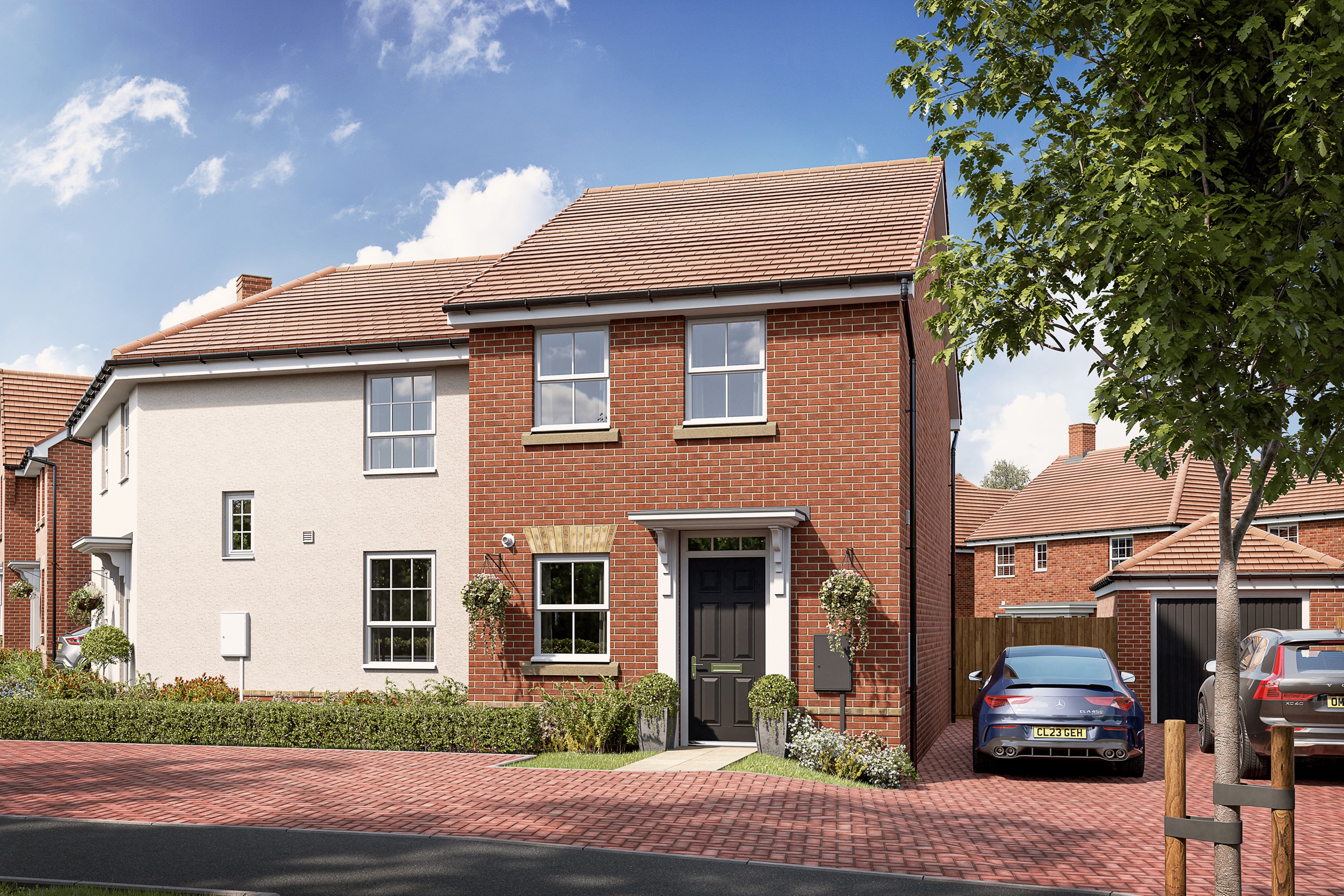 Outside view of the 2 bedroom Primrose at Brookwood Meadows