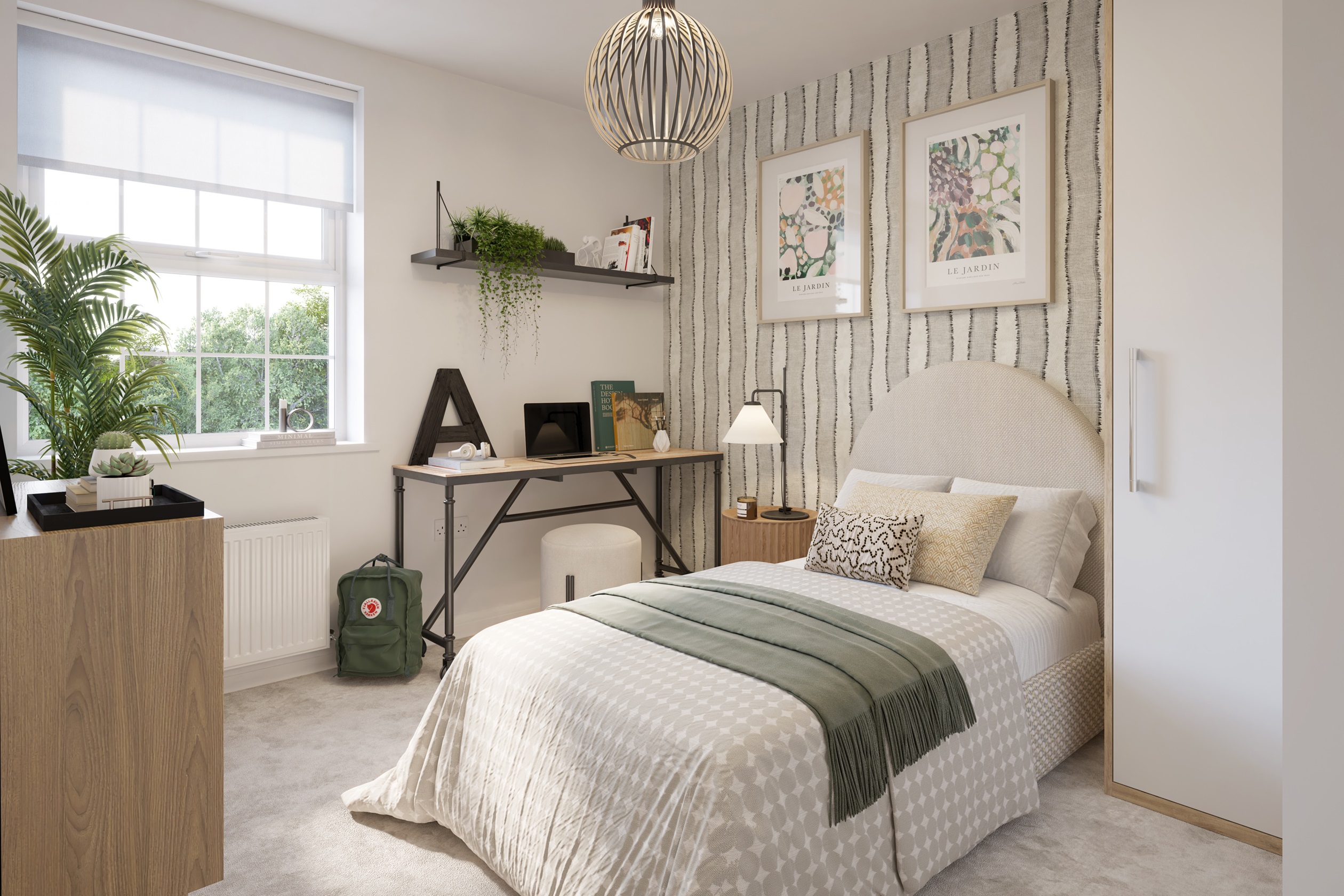 Second bedroom in the 2 bedroom Harlington