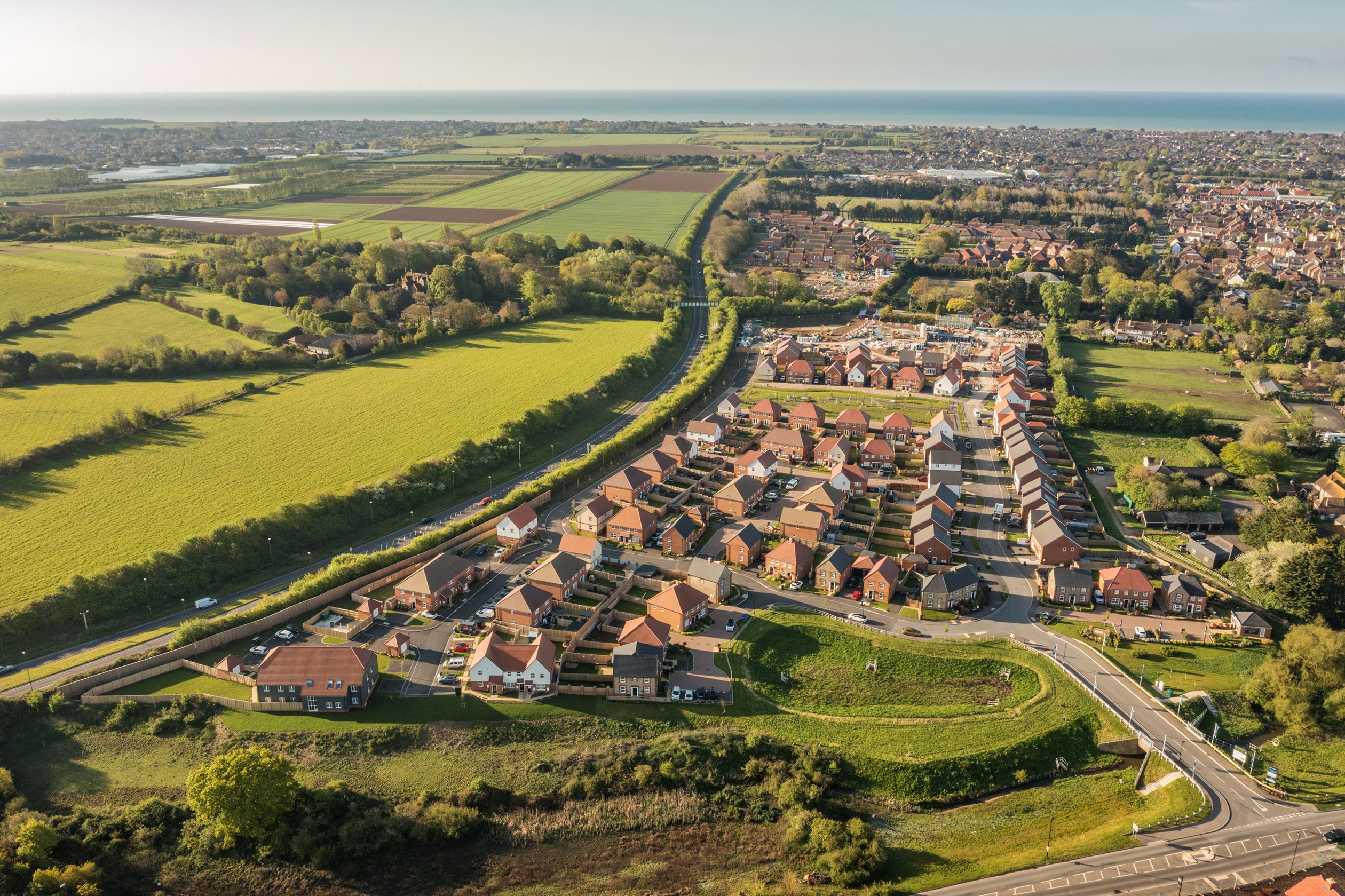 Aerial shot of Ecclesden Park May 2024
