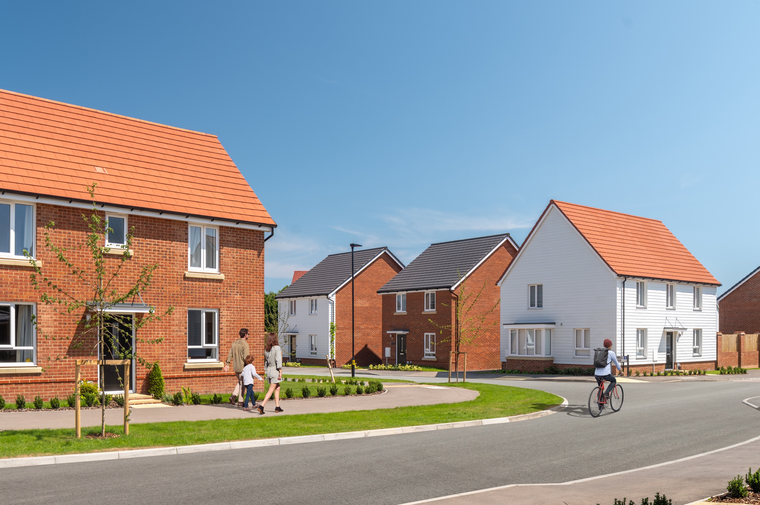 People around 3 and 4 bedroom homes at Ecclesden Park July 25