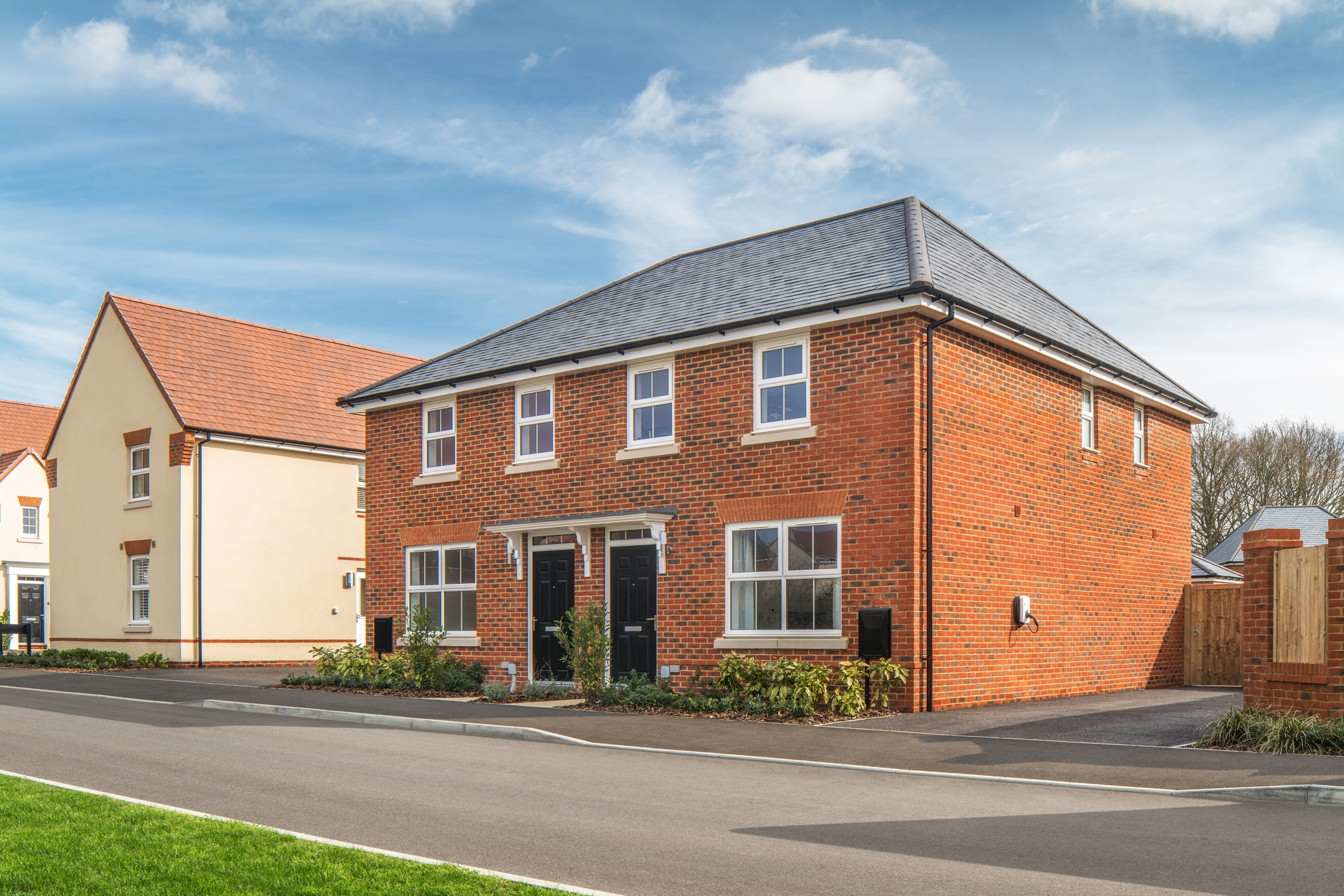 Outside of the 3 bedroom Archford at Ersham Park March 24