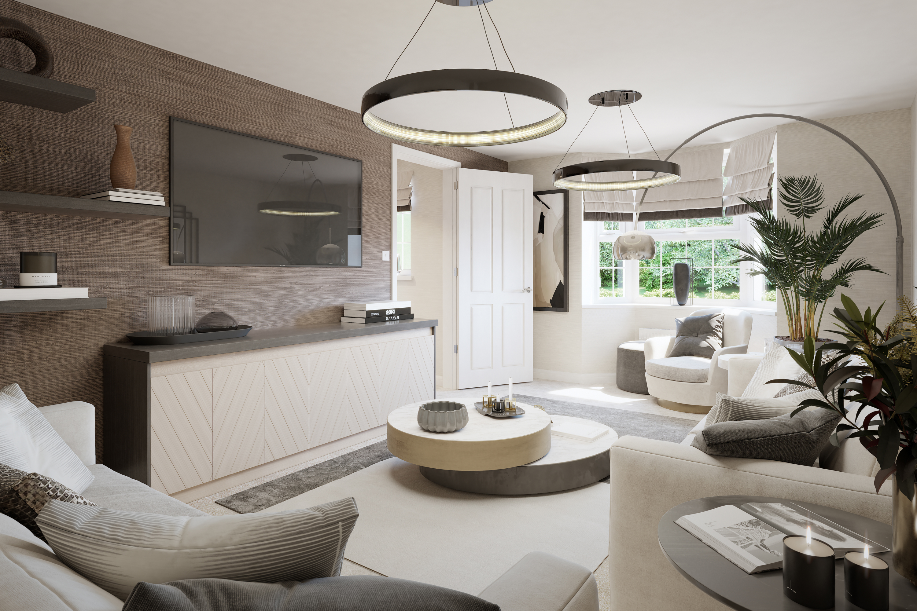 Bay fronted living room in a 4 bed Shenton