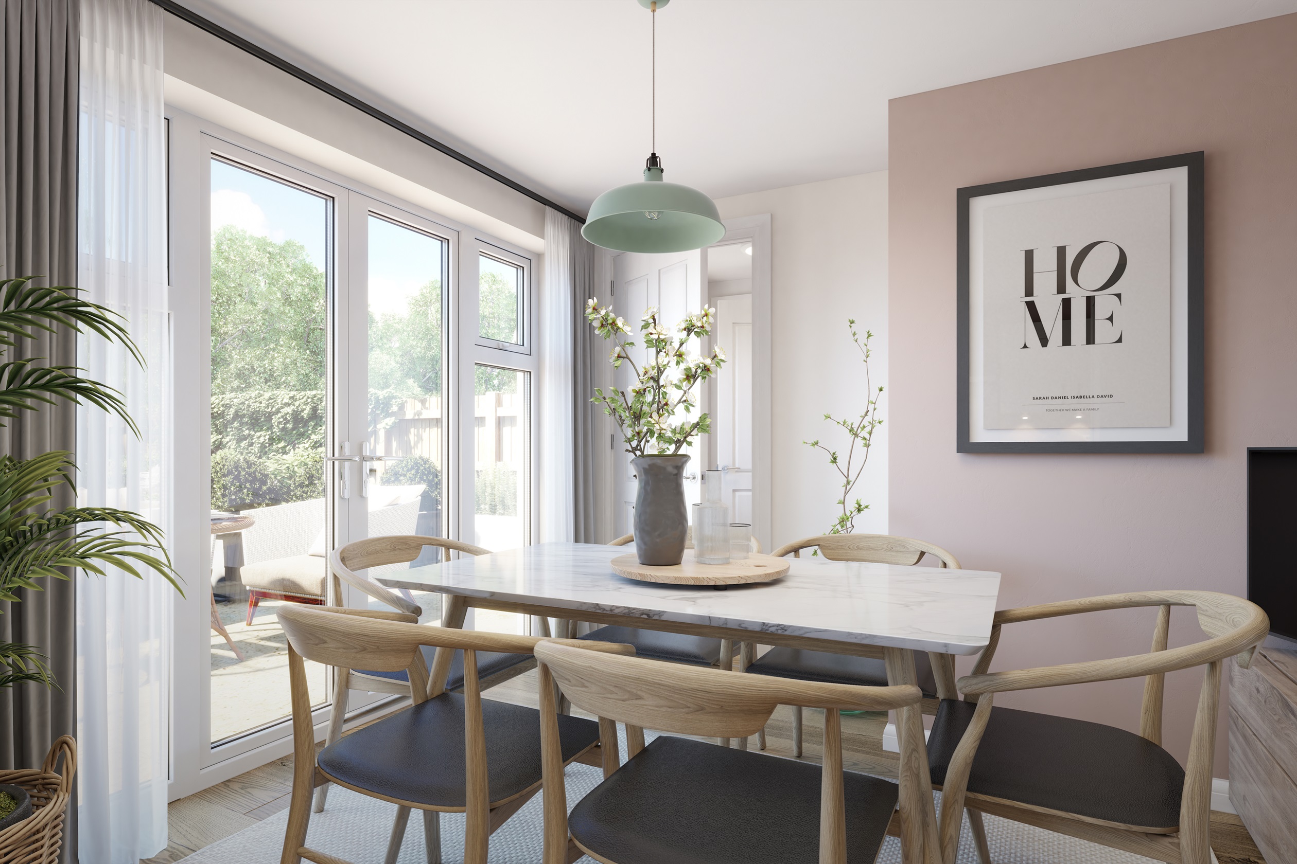 Dining area in 3 bed Blyford