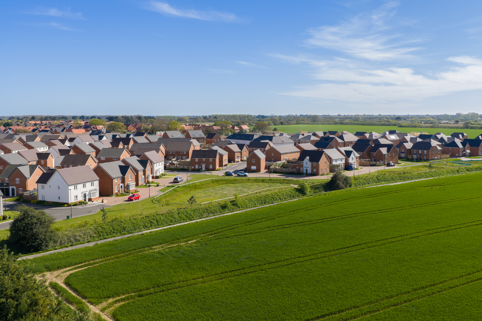Aerial view of Ryebank Gate DWH 