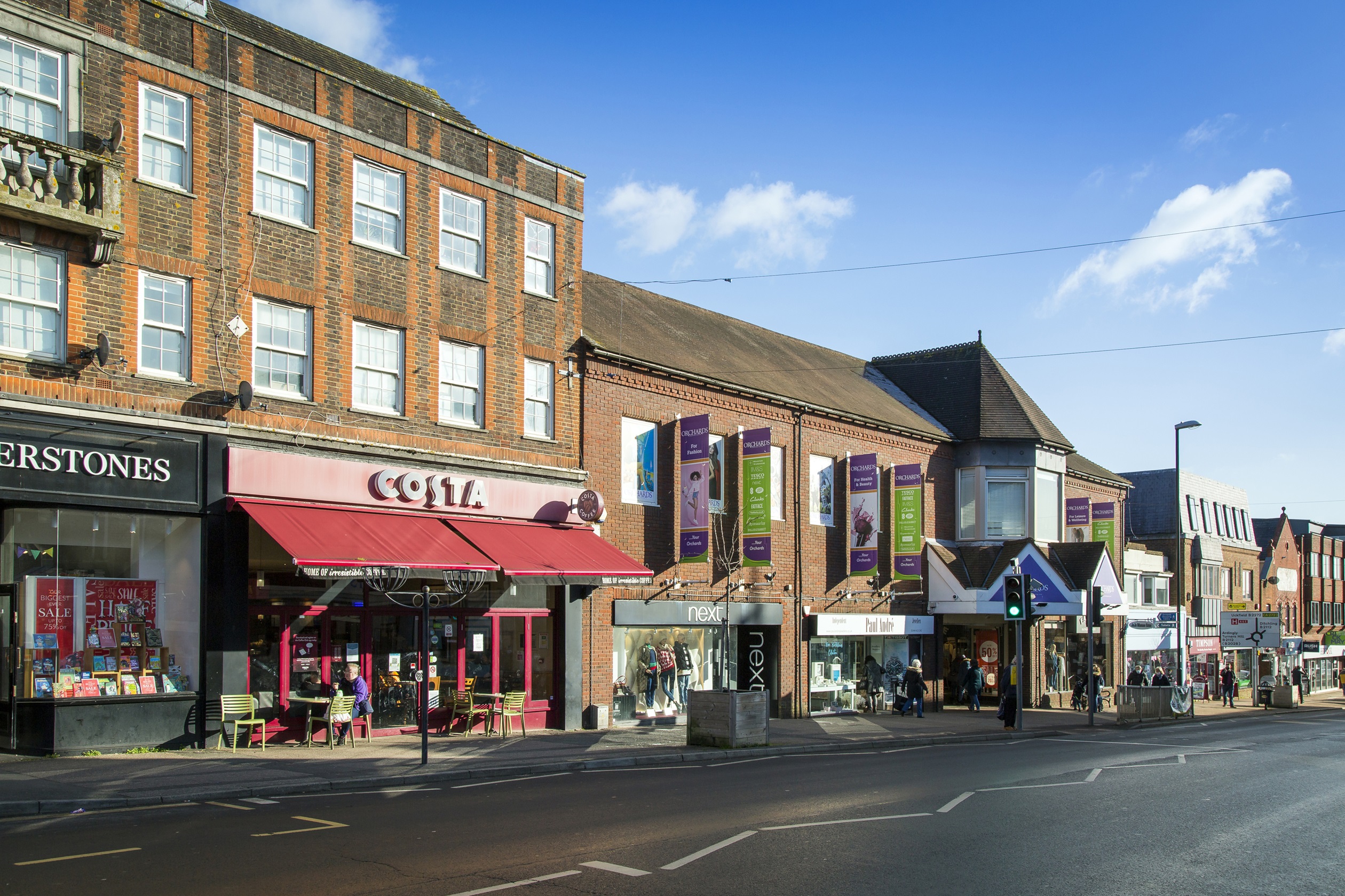 The high street in Haywards-Heath
