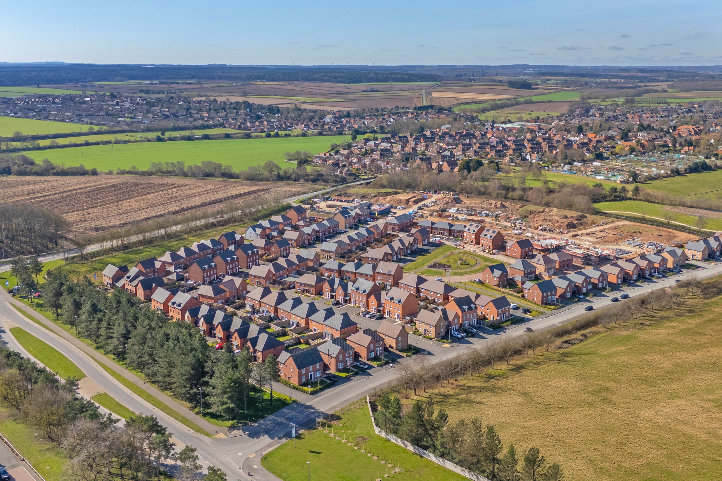 Thoresby Vale Drone shot 07/04/2025