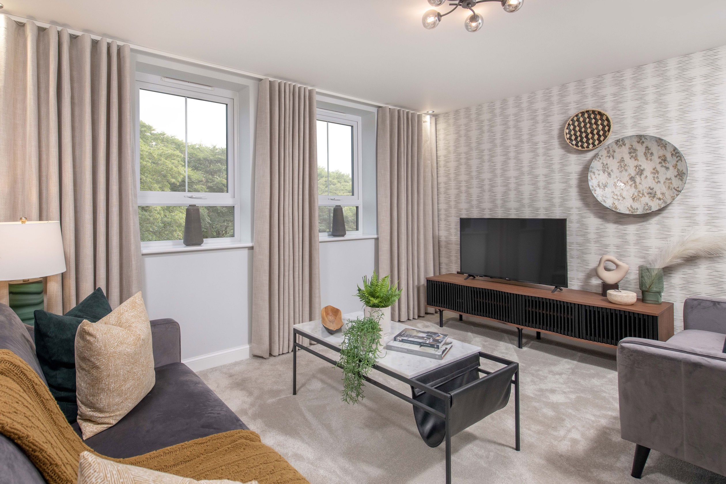 Thoresby Vale Greenwood living room