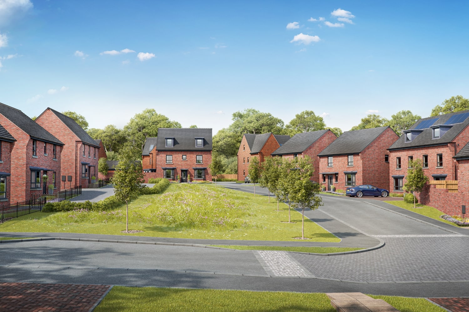 Street Scene CGI at Glenvale Park