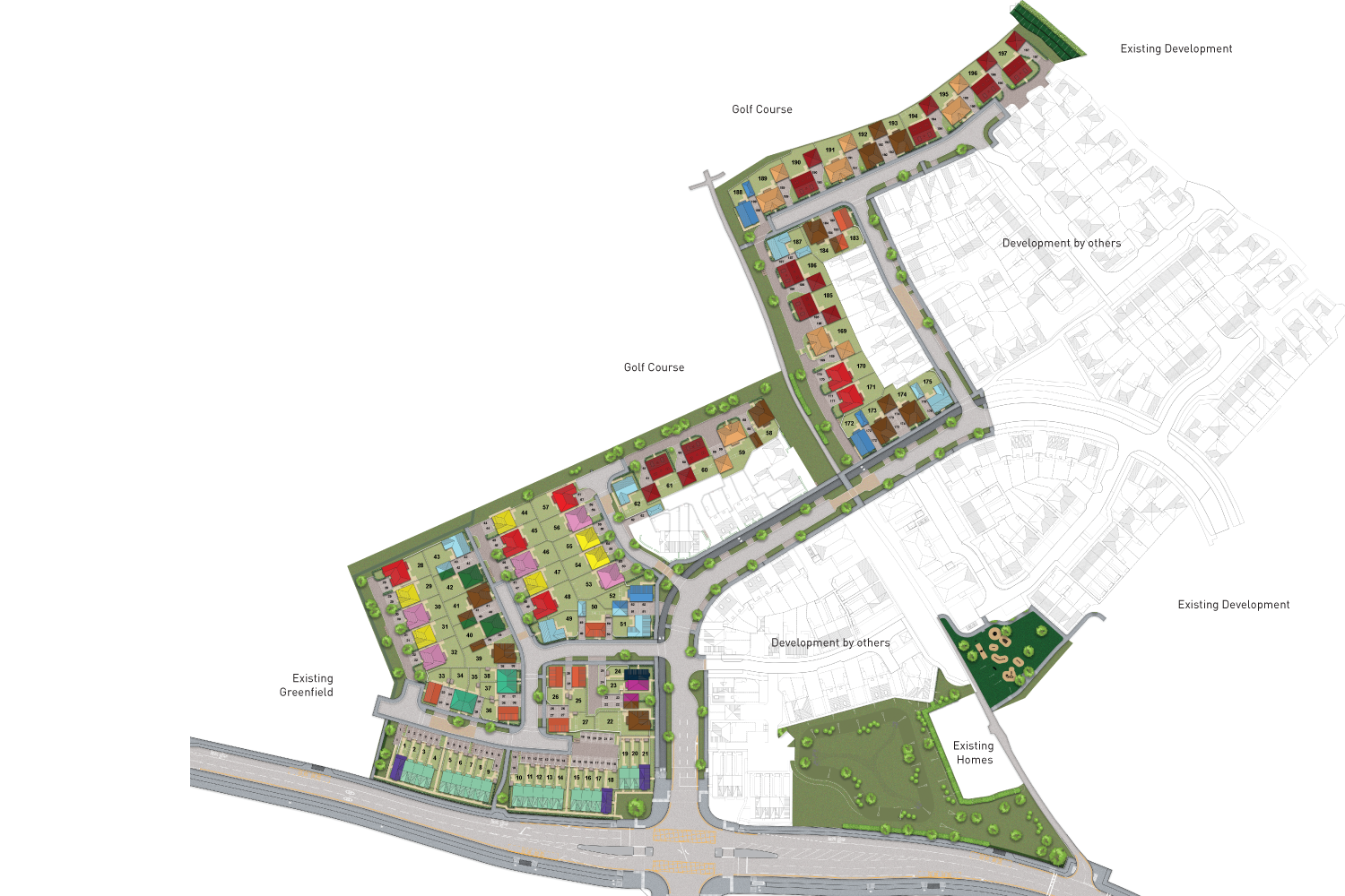 David Wilson Homes at Afon Las @ Plasdŵr site plan