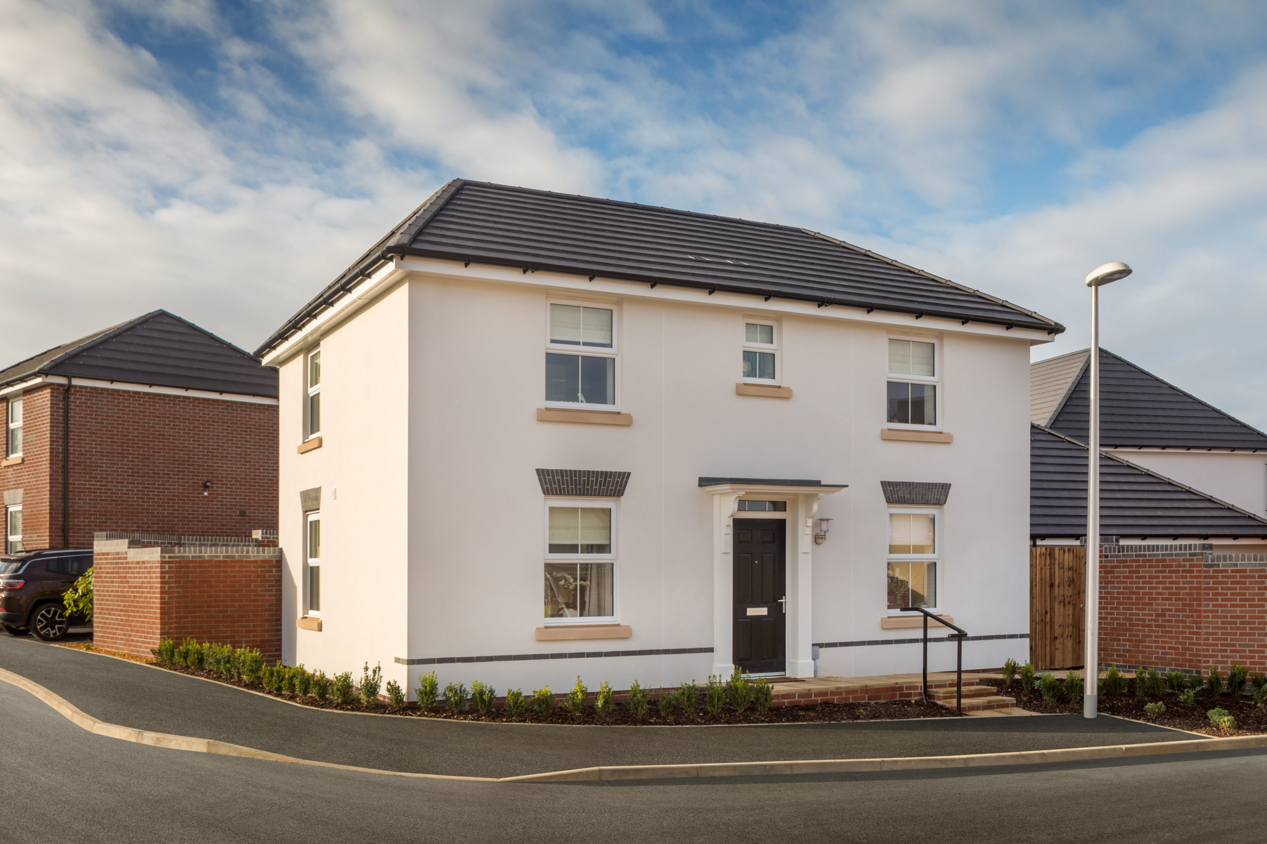 Outside view of the Hadley 3 bedroom detached home