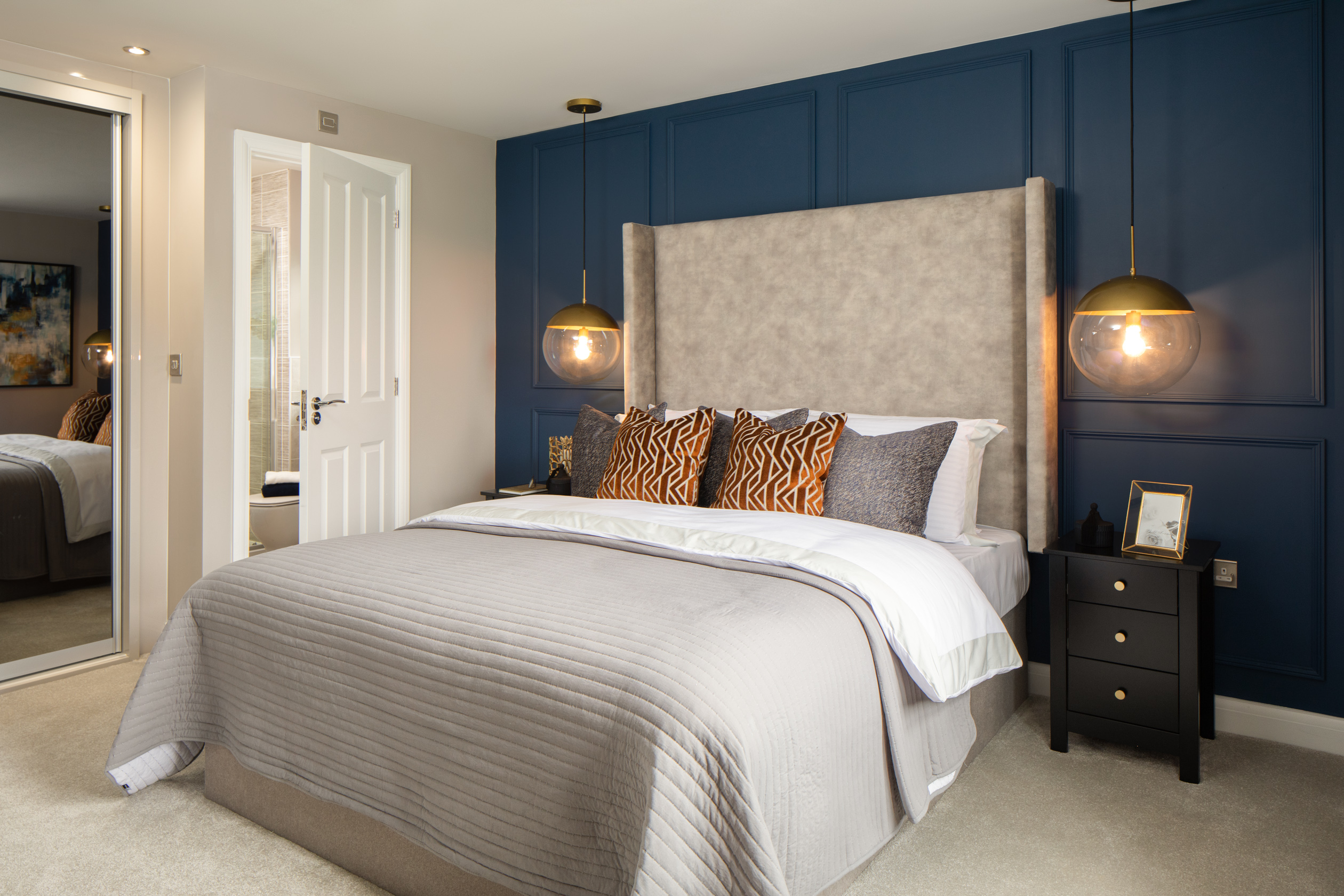 En suite main bedroom in the Holden 4 bedroom home