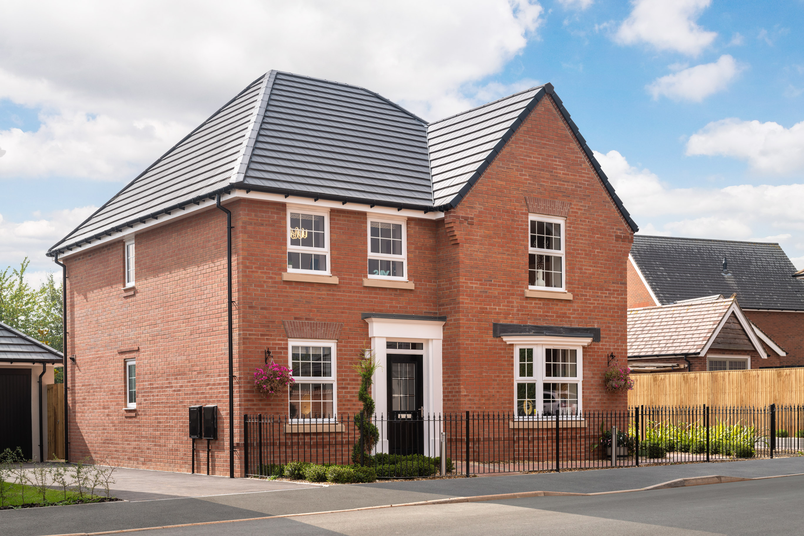 Outside view of the Holden 4 bedroom detached home at Nant Y Castell