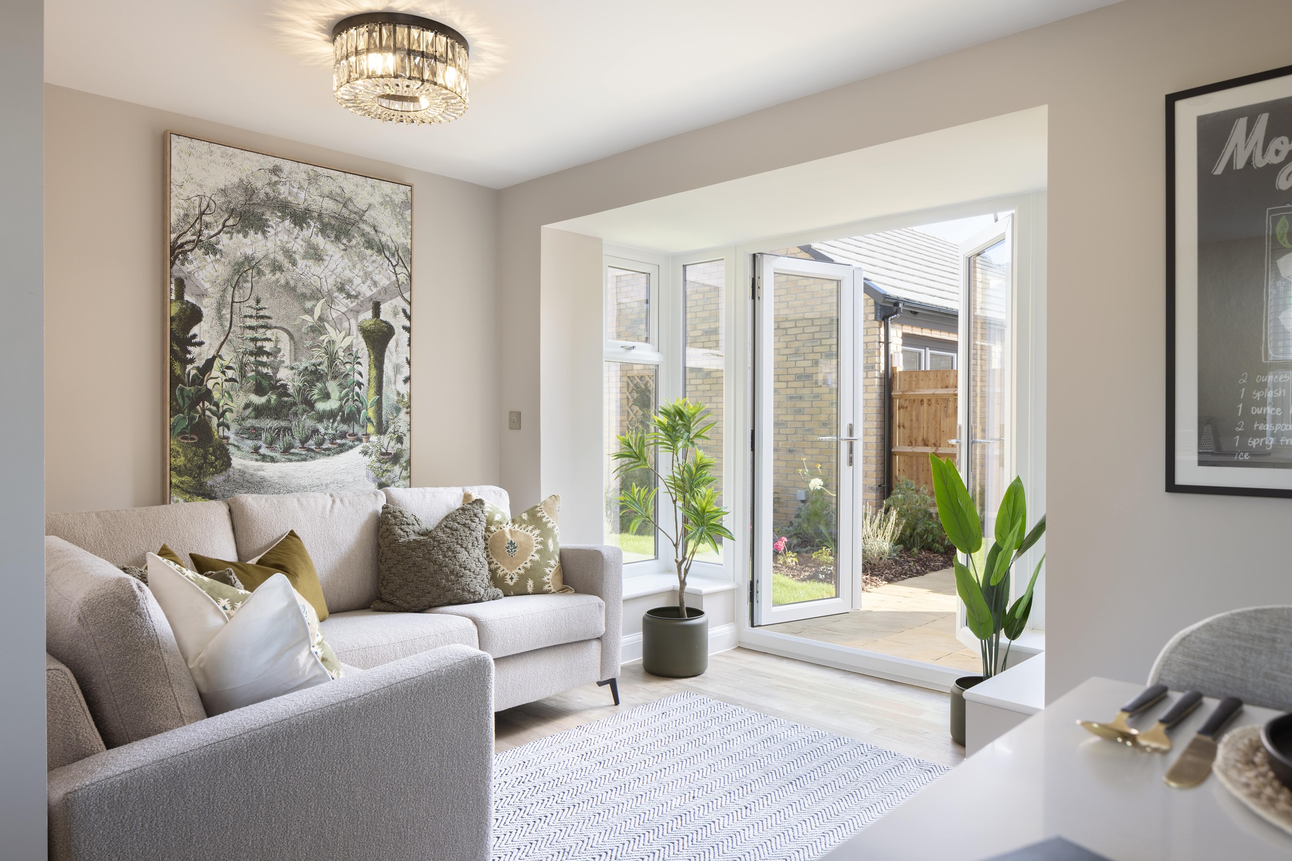 French doors to the garden