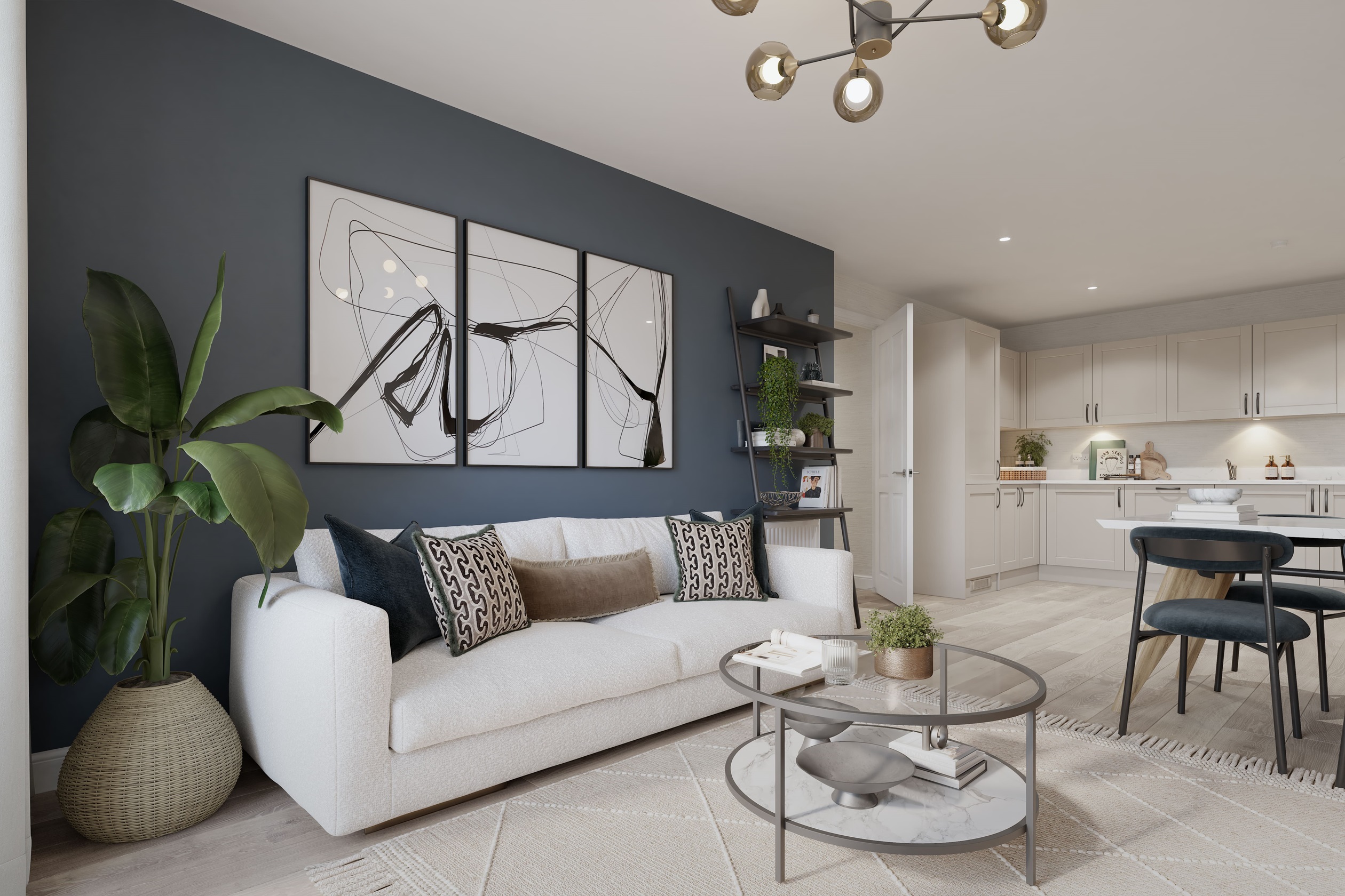 Broadheaht place living area