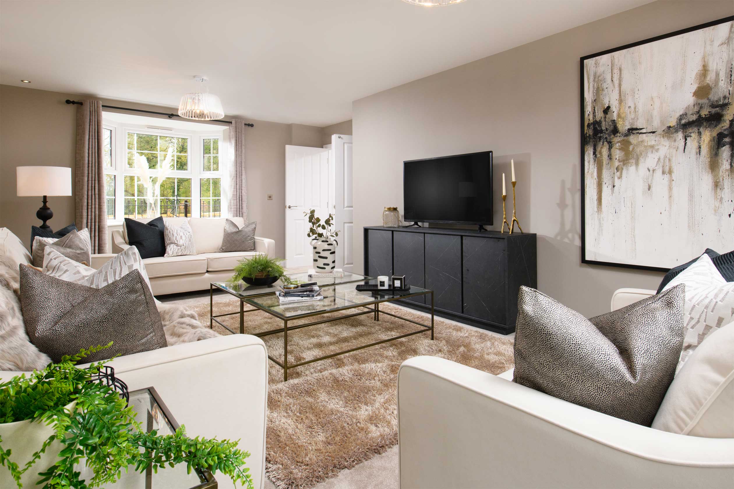 View of the lounge in the five bedroom Henley 