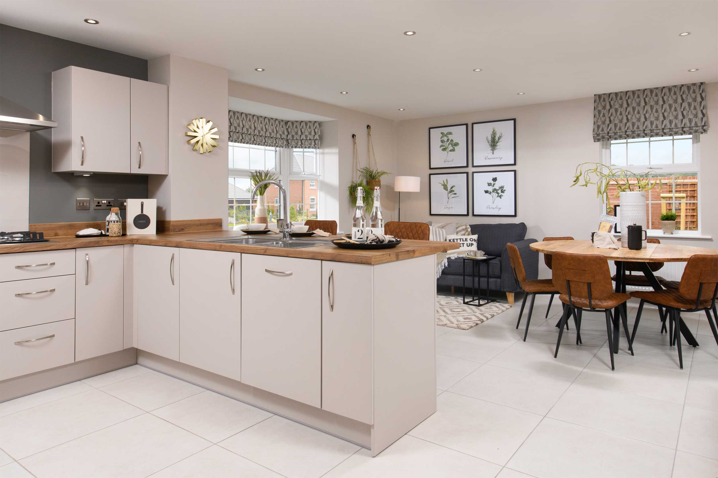 View of the kitchen in the five bedroom Henley 