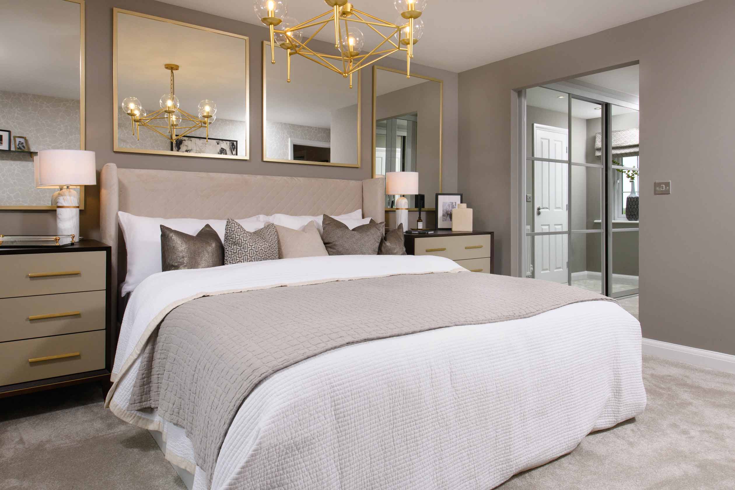 View of the bedroom in the four bedroom Winstone 