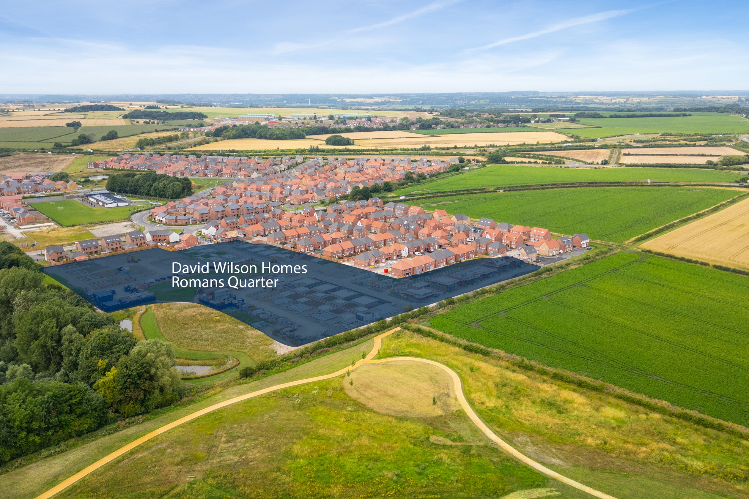 ROMANS QUARTER SURROUNDED BY FIELDS