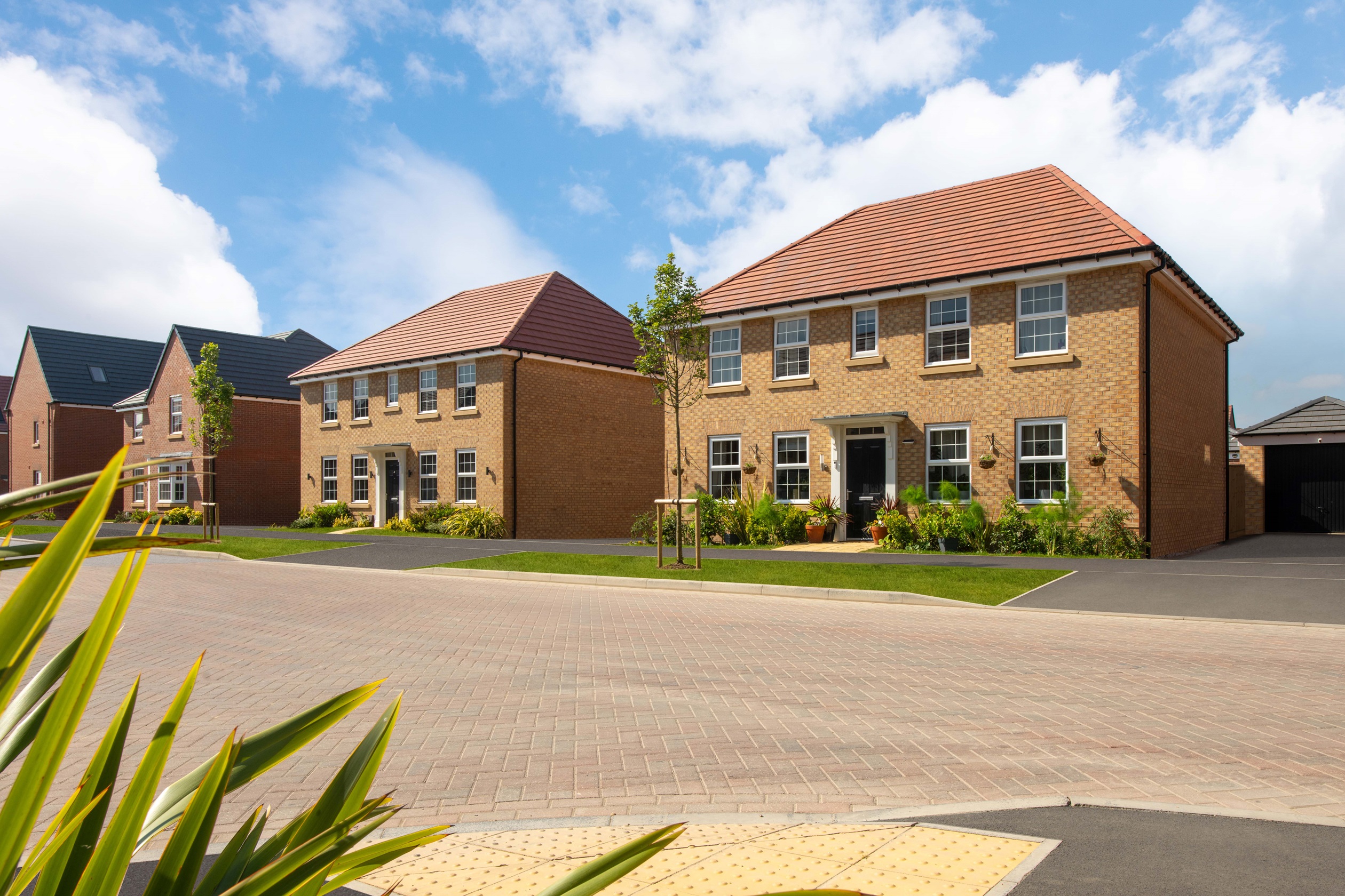 External view of brand-new homes in Fernwood