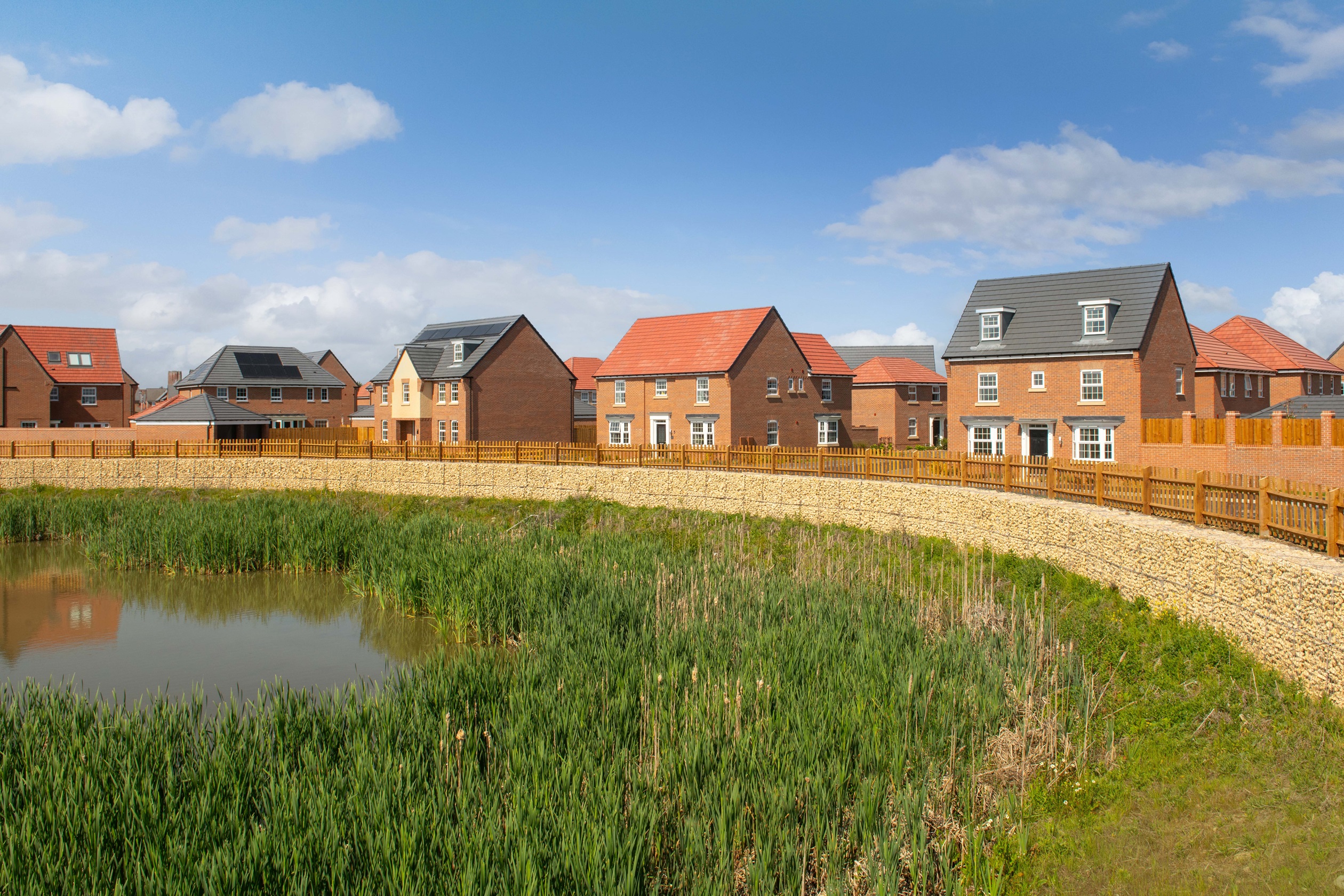 External view of brand-new homes in Fernwood