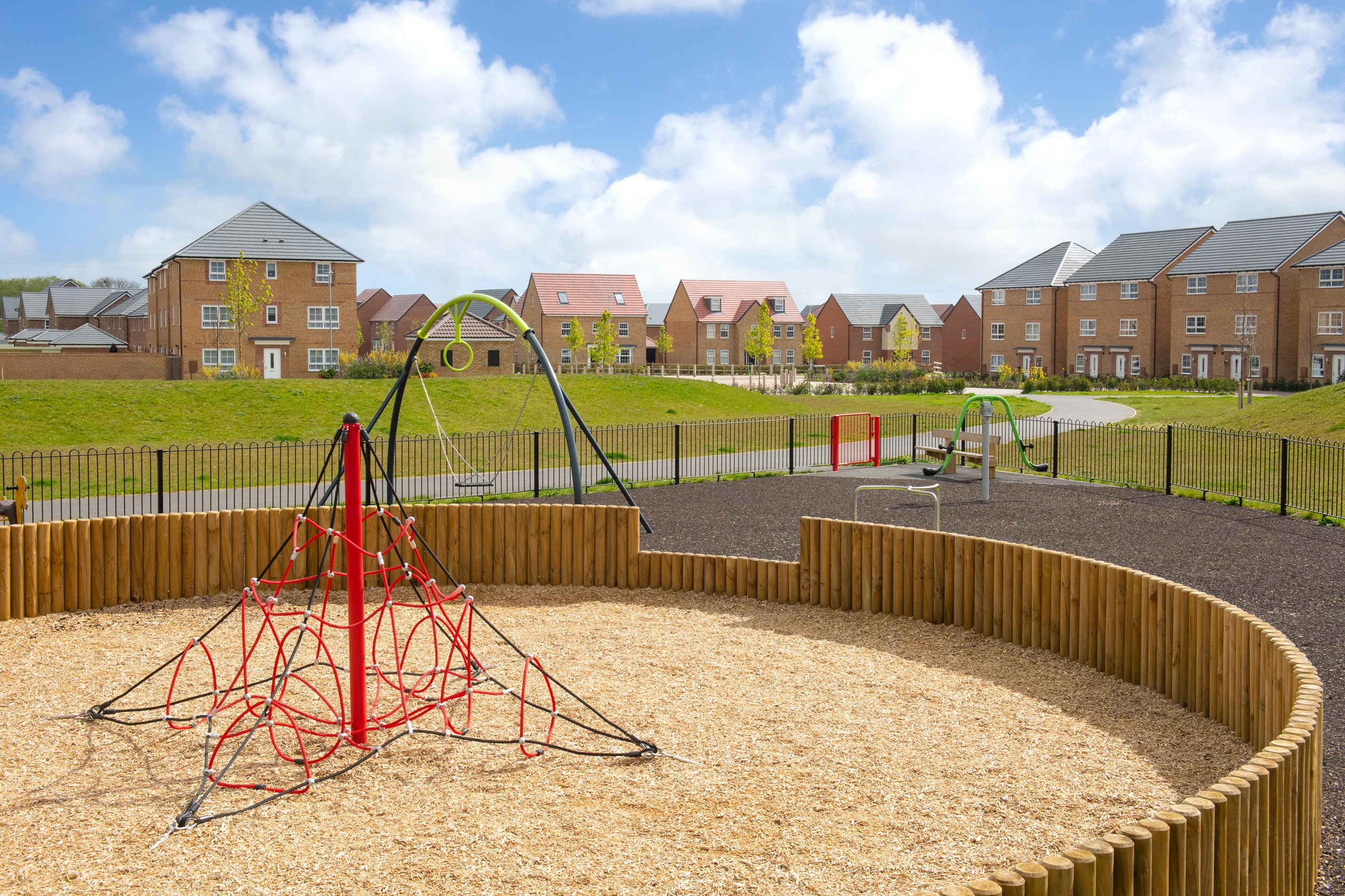 Kids playground at Fernwood Village, Nottinghamshire