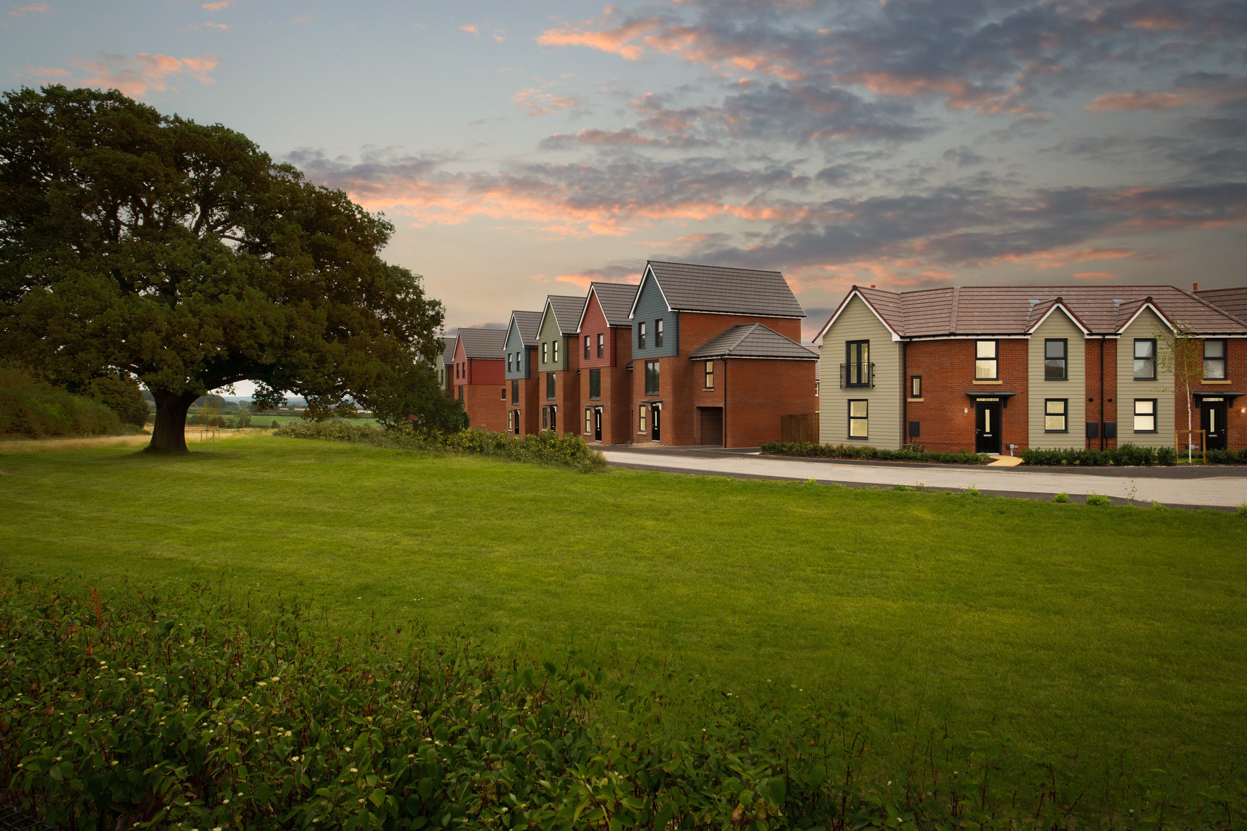 DWH EM New Lubbesthorpe Cannington Fairway Dusk