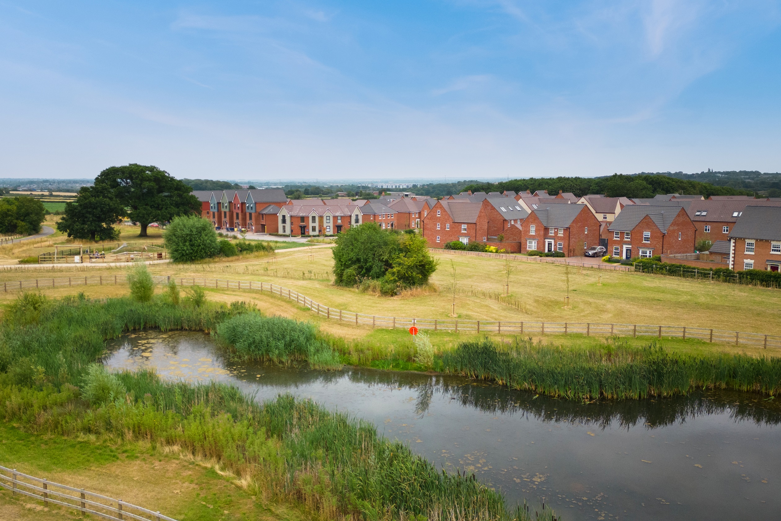 Drone view of New Lubbesthorpe Leicester